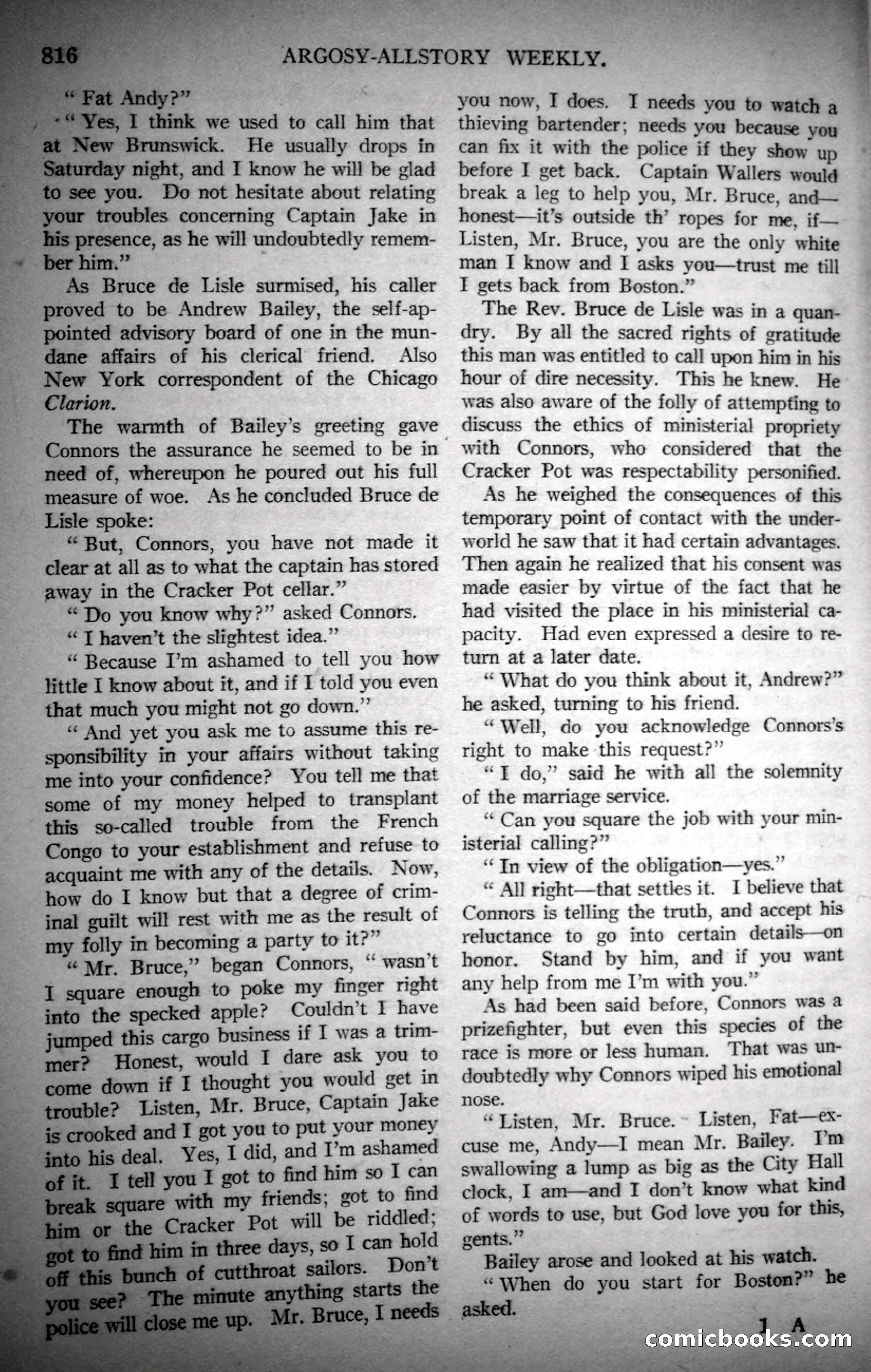 Argosy All-Story Weekly, November 4, 1922 — page 26 of 187