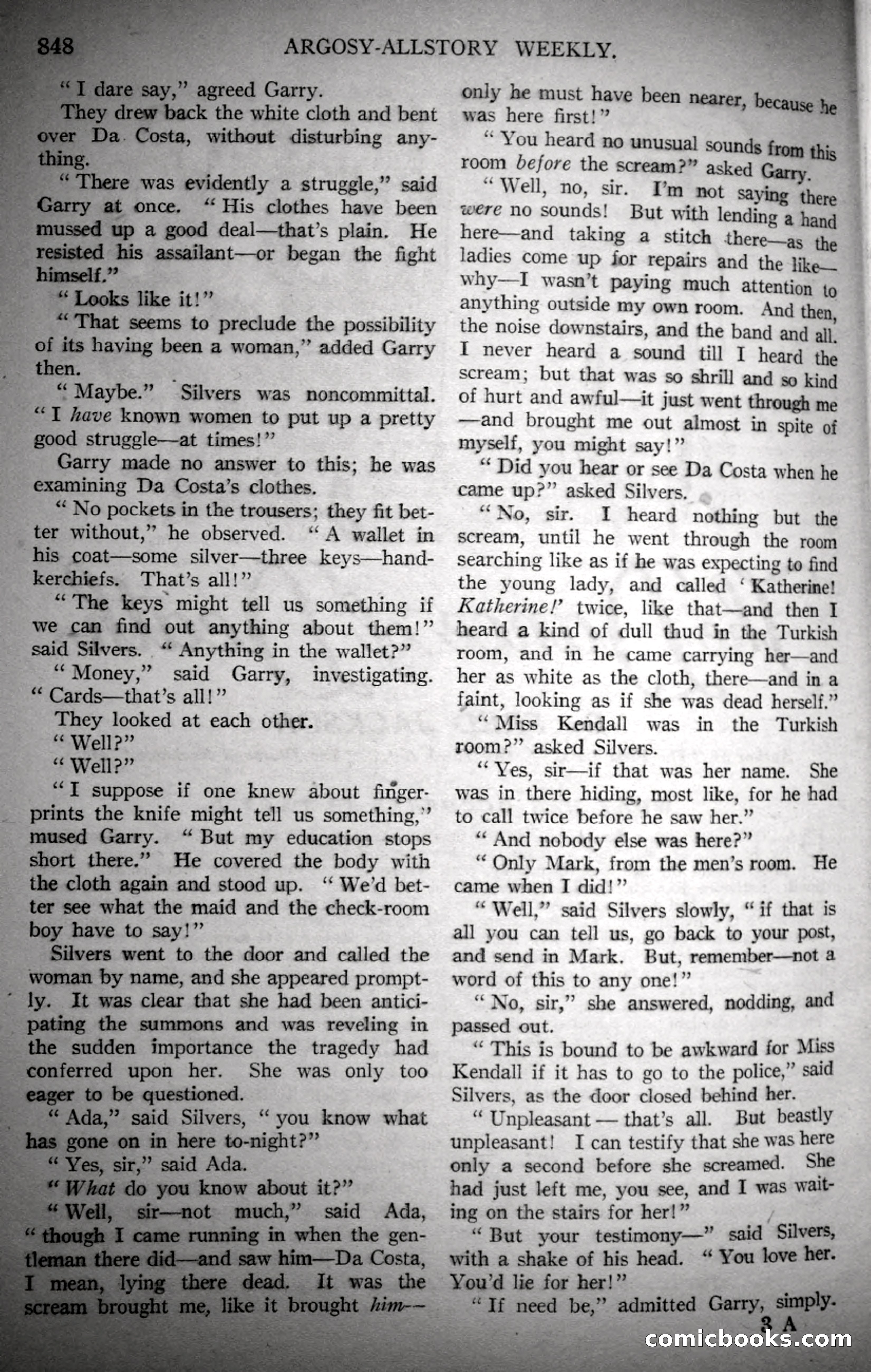 Argosy All-Story Weekly, November 4, 1922 — page 58 of 187