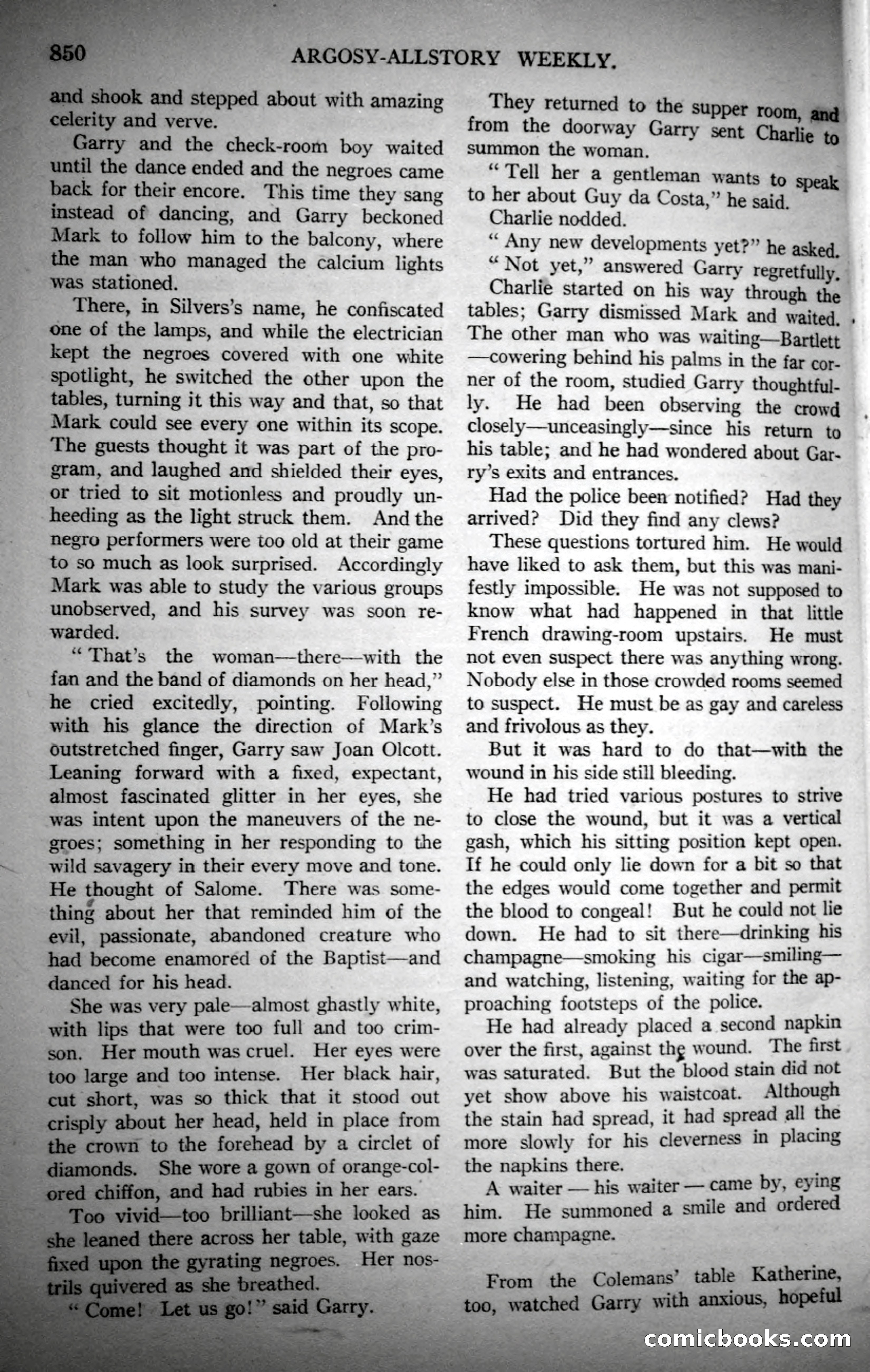 Argosy All-Story Weekly, November 4, 1922 — page 60 of 187