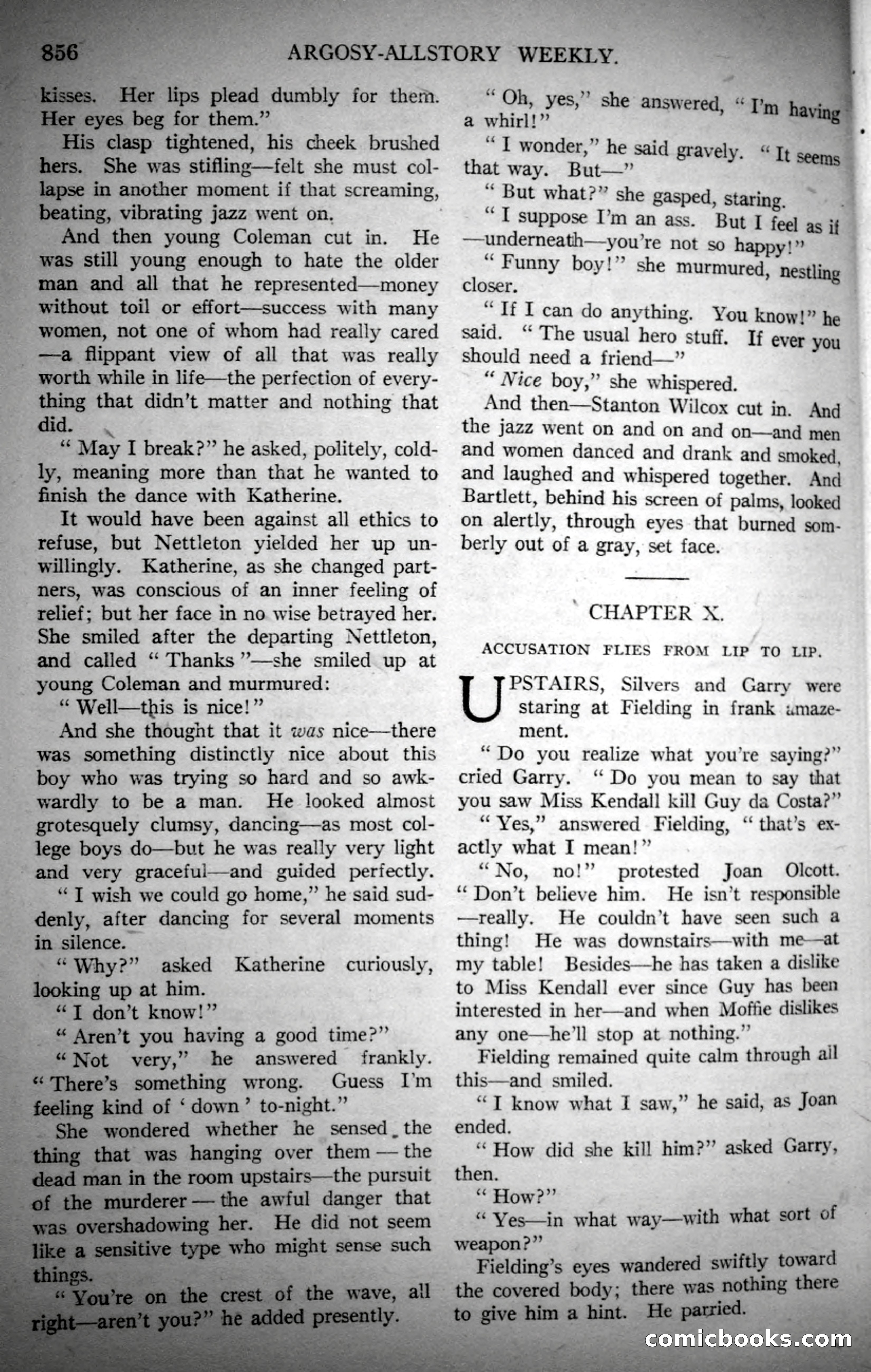 Argosy All-Story Weekly, November 4, 1922 — page 66 of 187