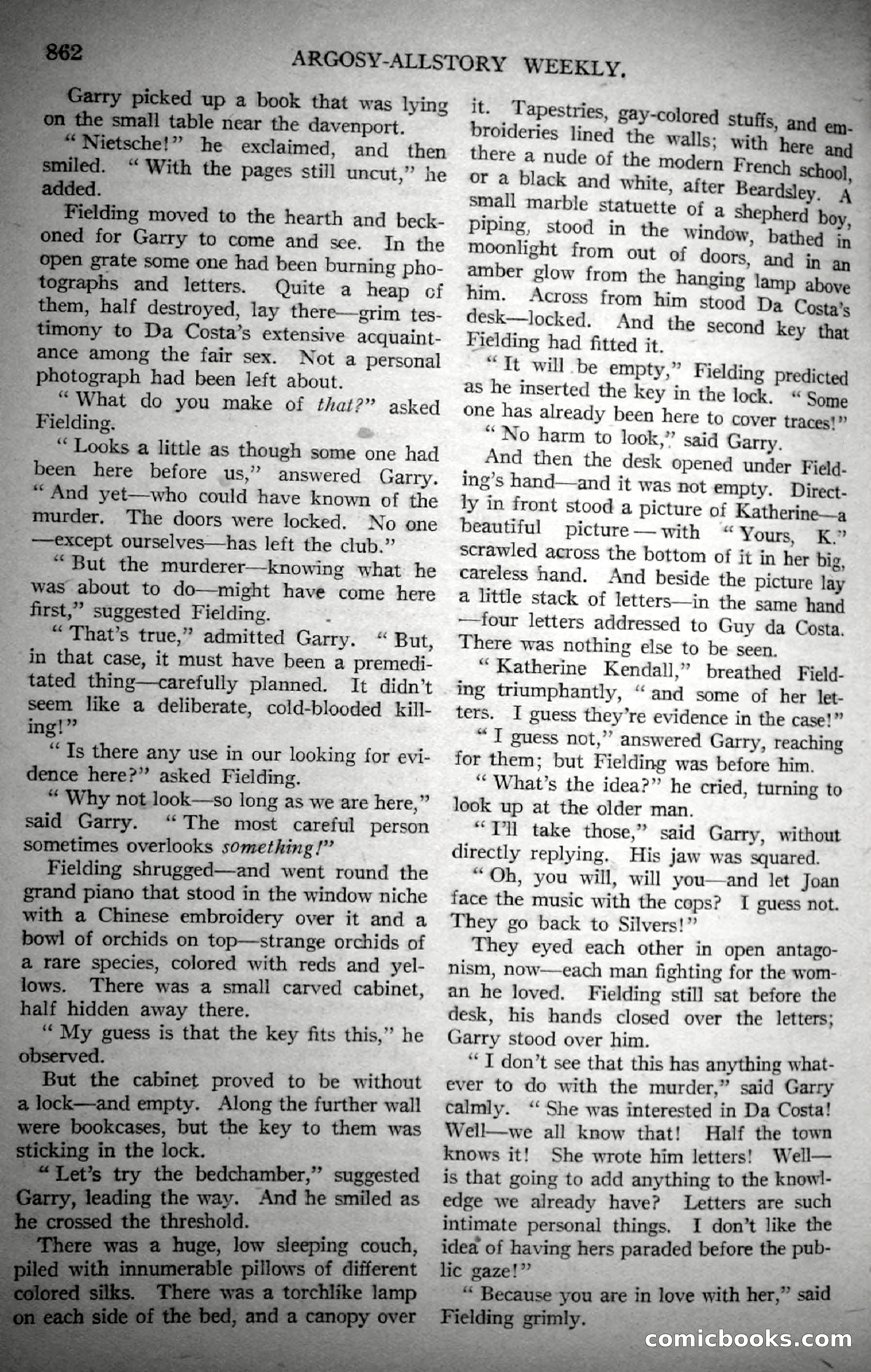 Argosy All-Story Weekly, November 4, 1922 — page 72 of 187