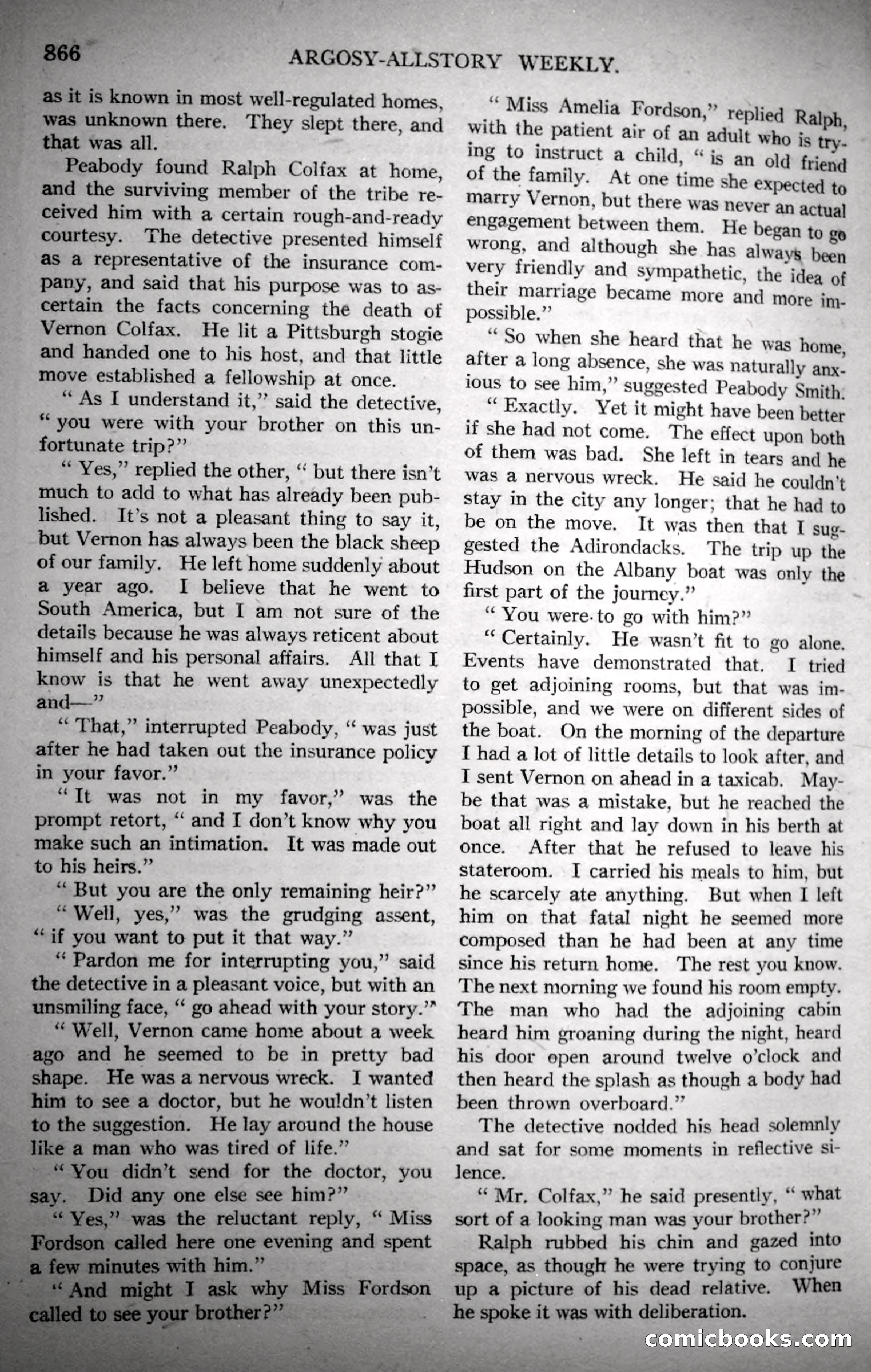 Argosy All-Story Weekly, November 4, 1922 — page 76 of 187