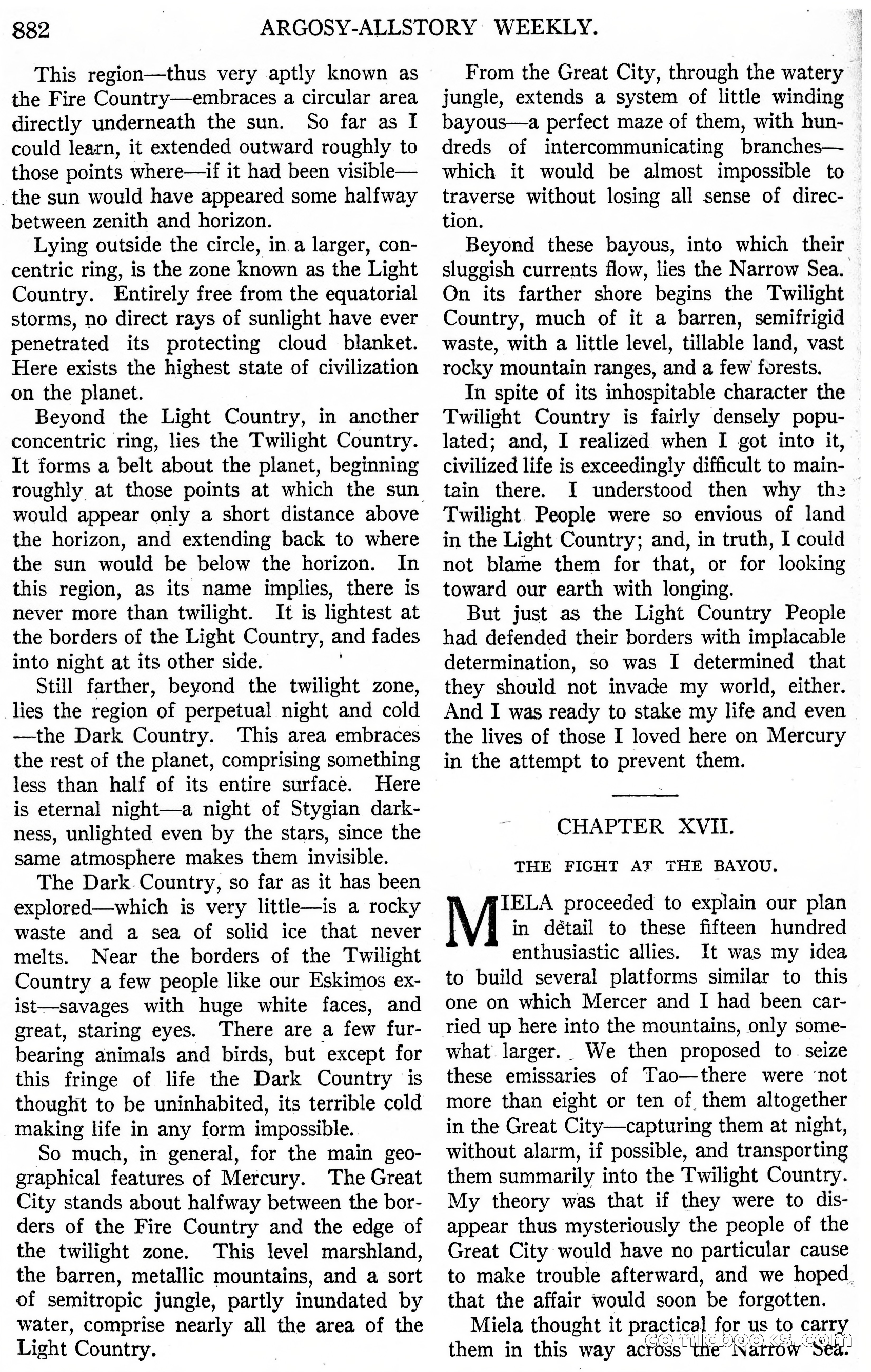 Argosy All-Story Weekly, November 4, 1922 — page 92 of 187
