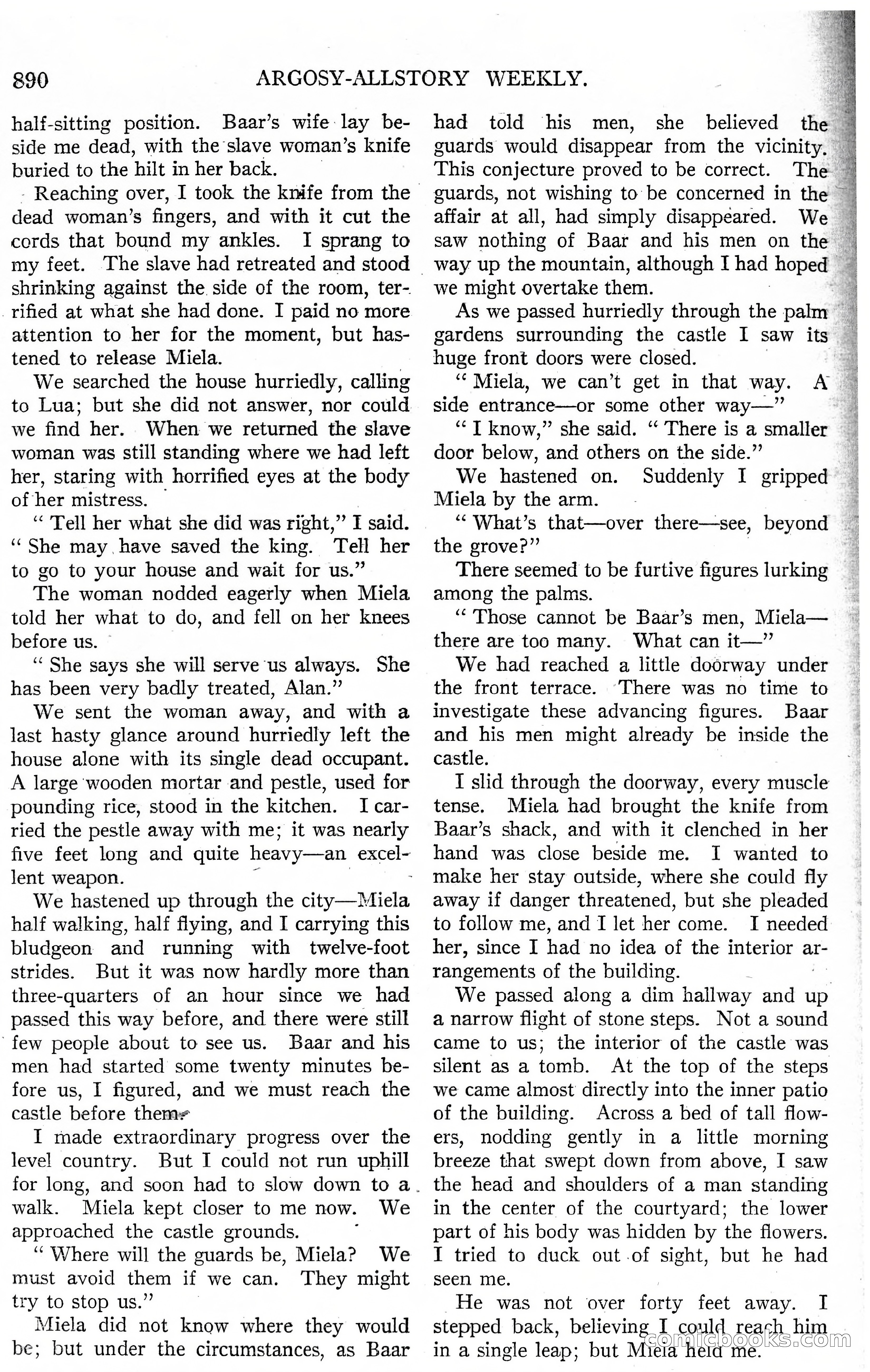 Argosy All-Story Weekly, November 4, 1922 — page 100 of 187