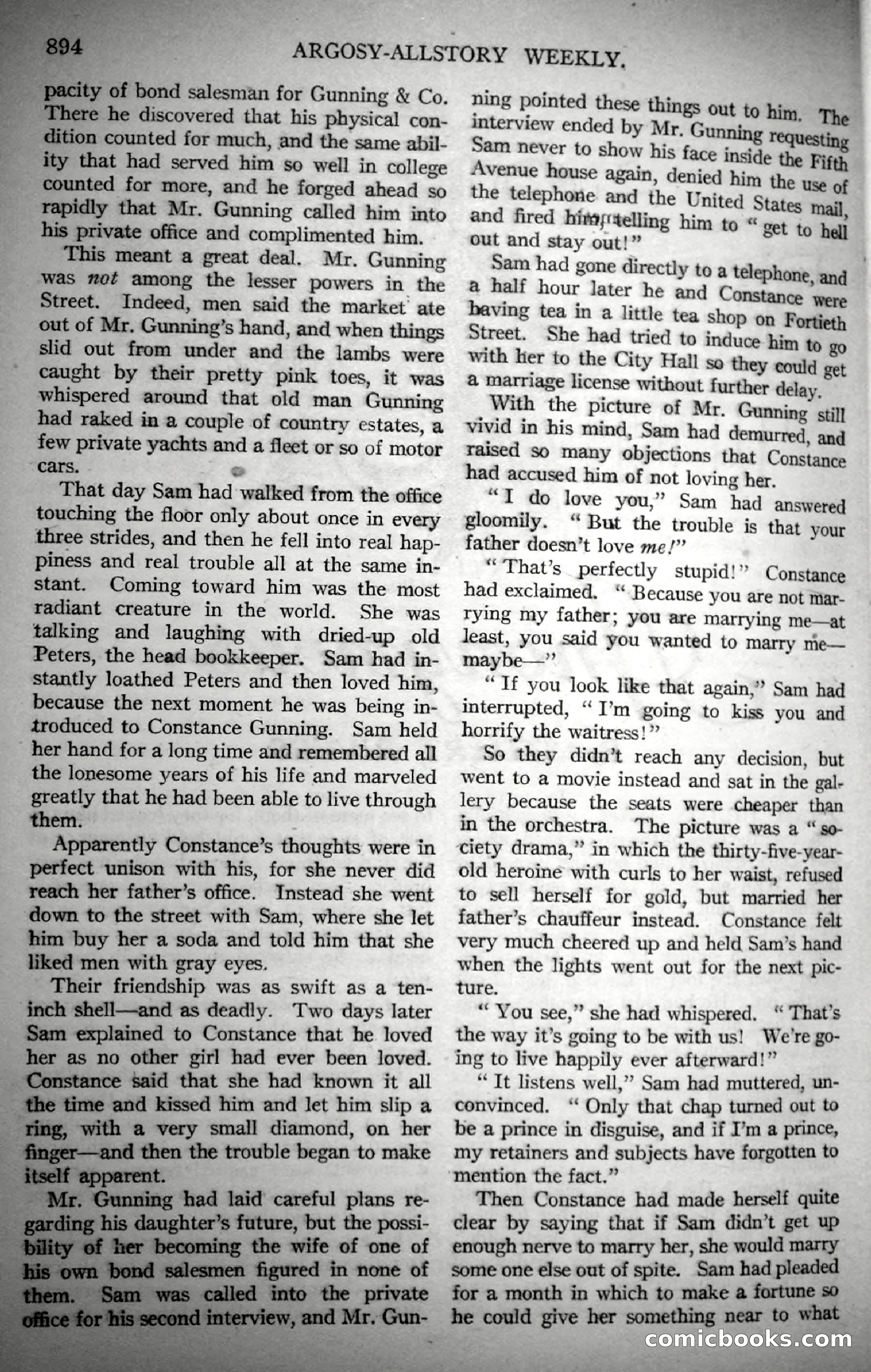 Argosy All-Story Weekly, November 4, 1922 — page 104 of 187