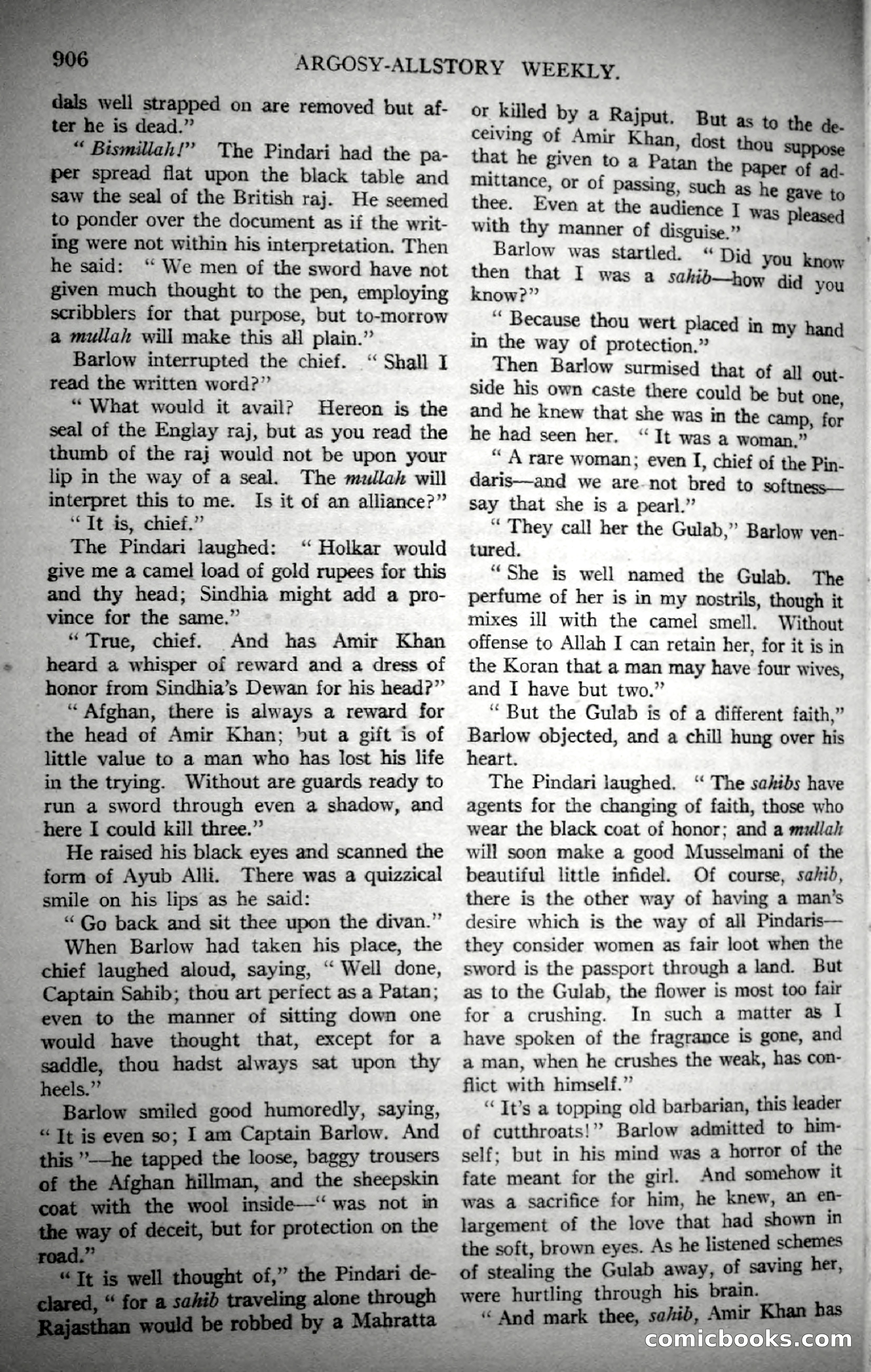 Argosy All-Story Weekly, November 4, 1922 — page 116 of 187
