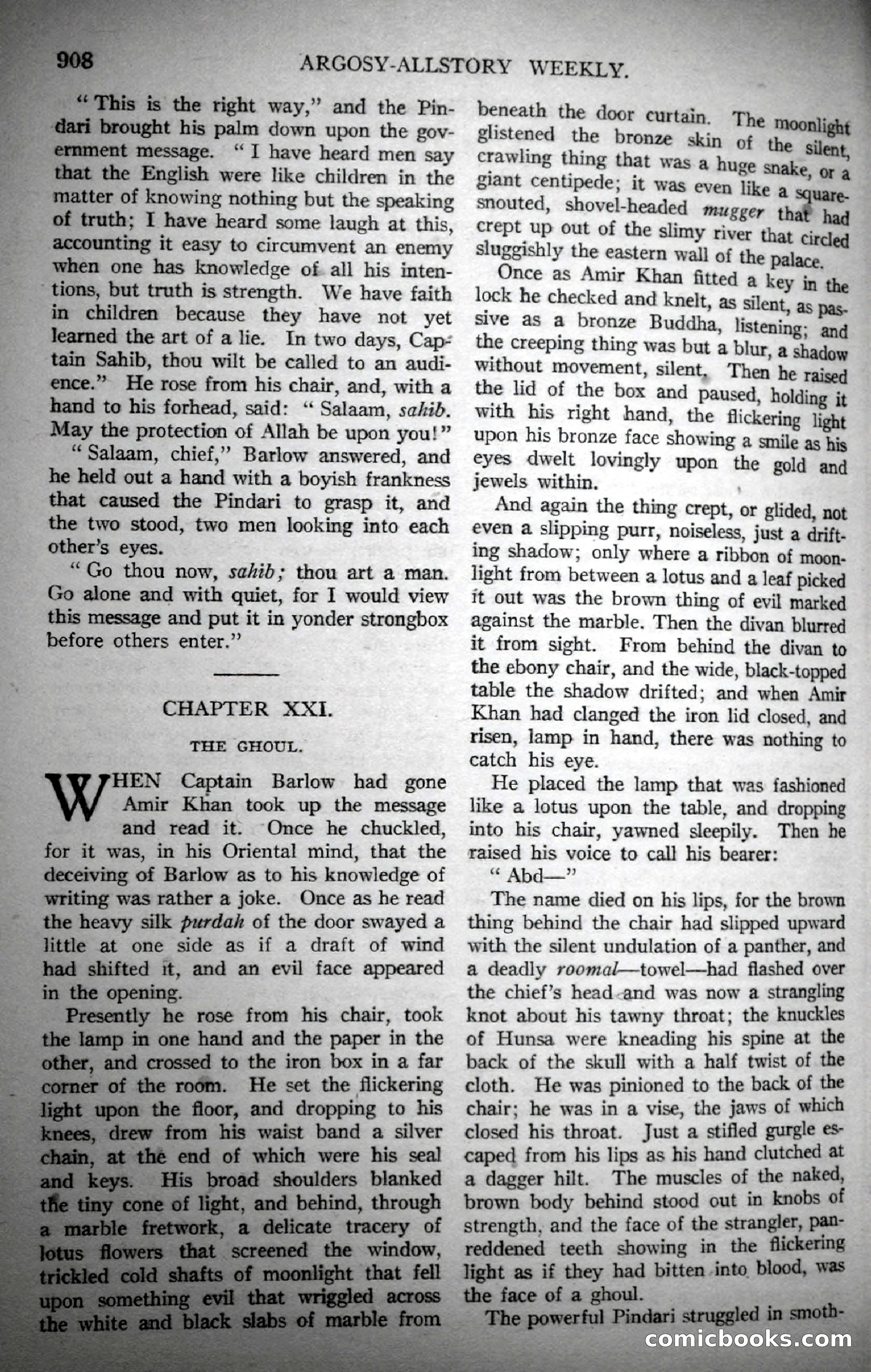 Argosy All-Story Weekly, November 4, 1922 — page 118 of 187