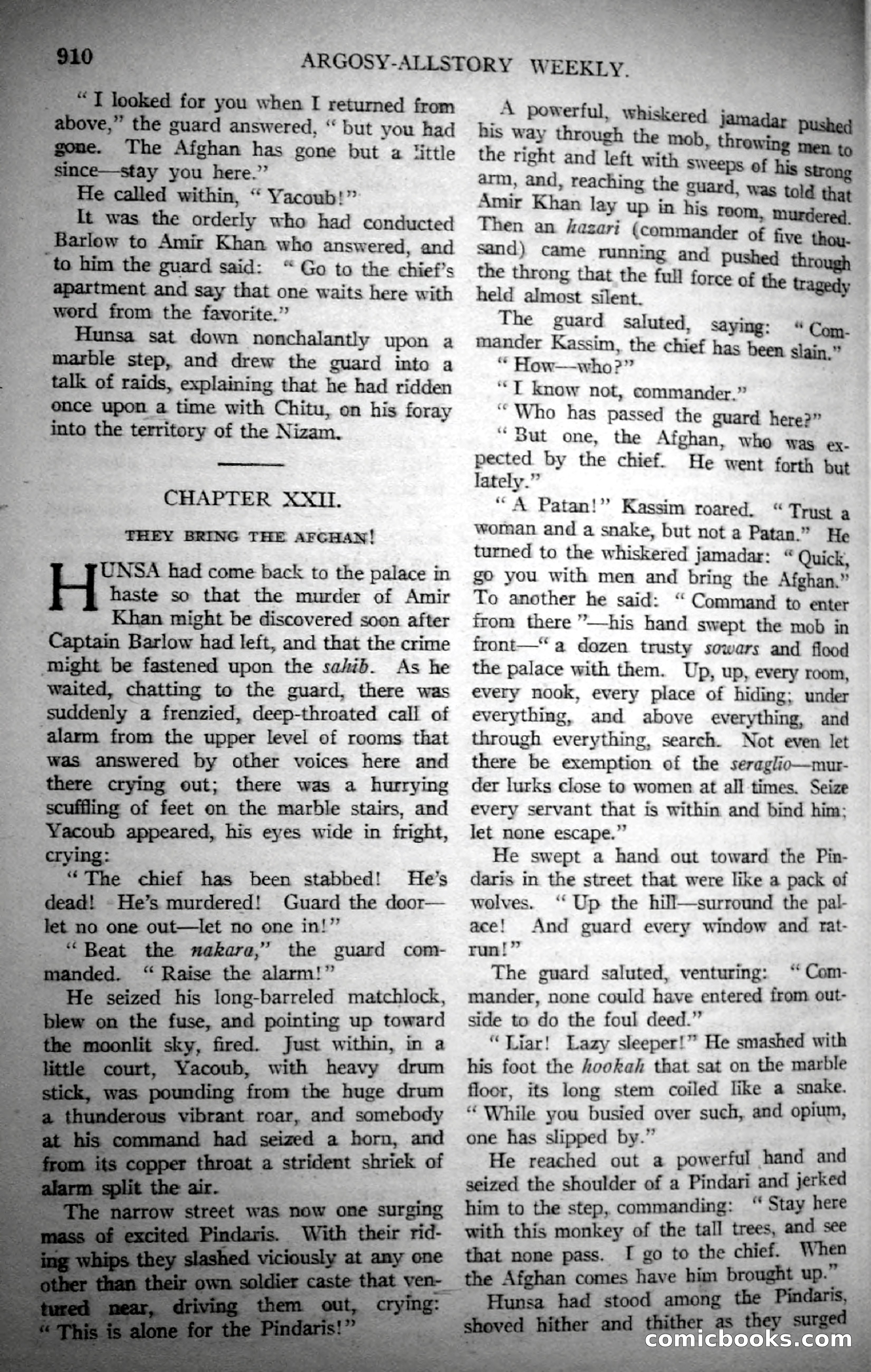 Argosy All-Story Weekly, November 4, 1922 — page 120 of 187