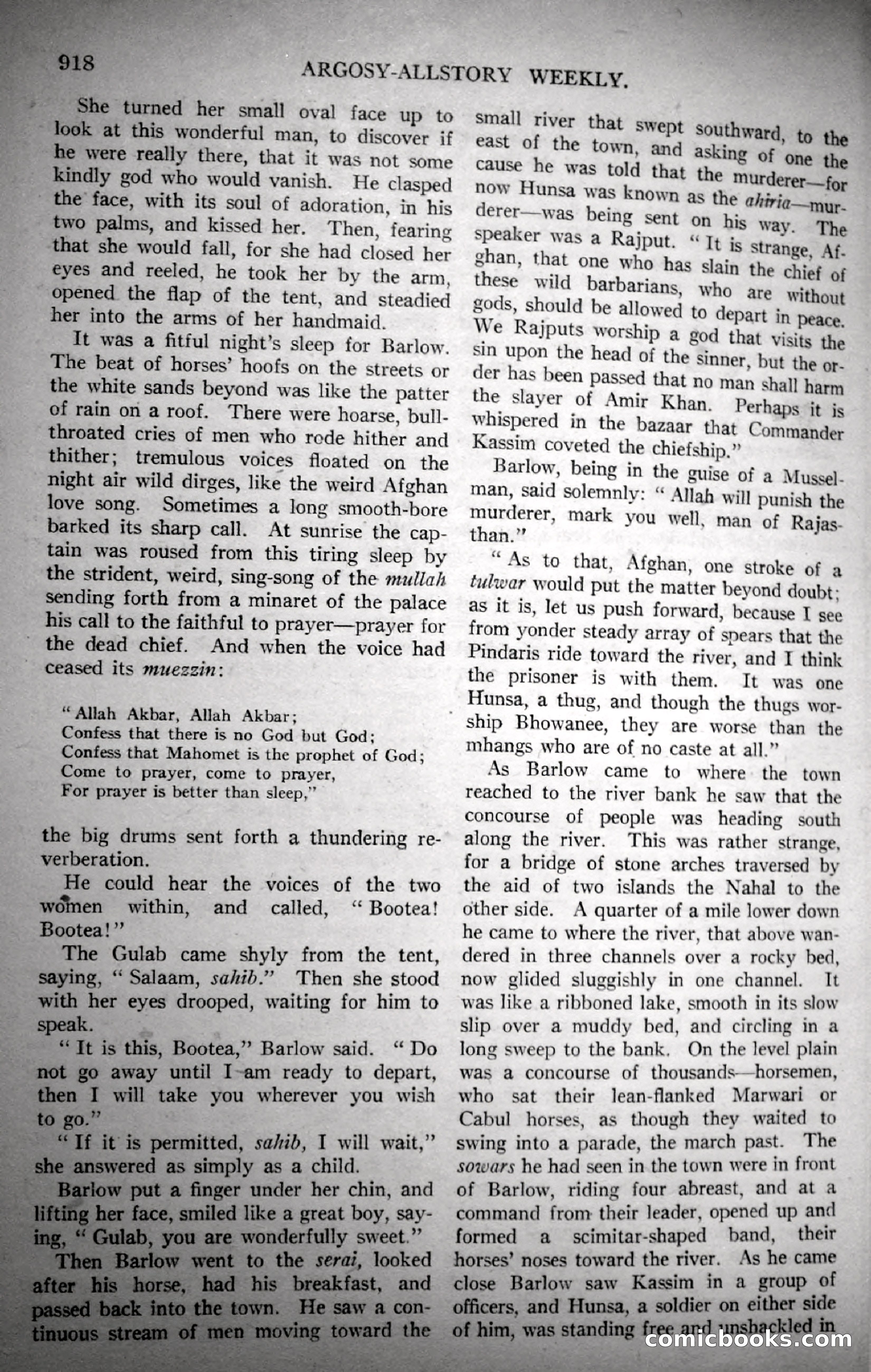 Argosy All-Story Weekly, November 4, 1922 — page 128 of 187