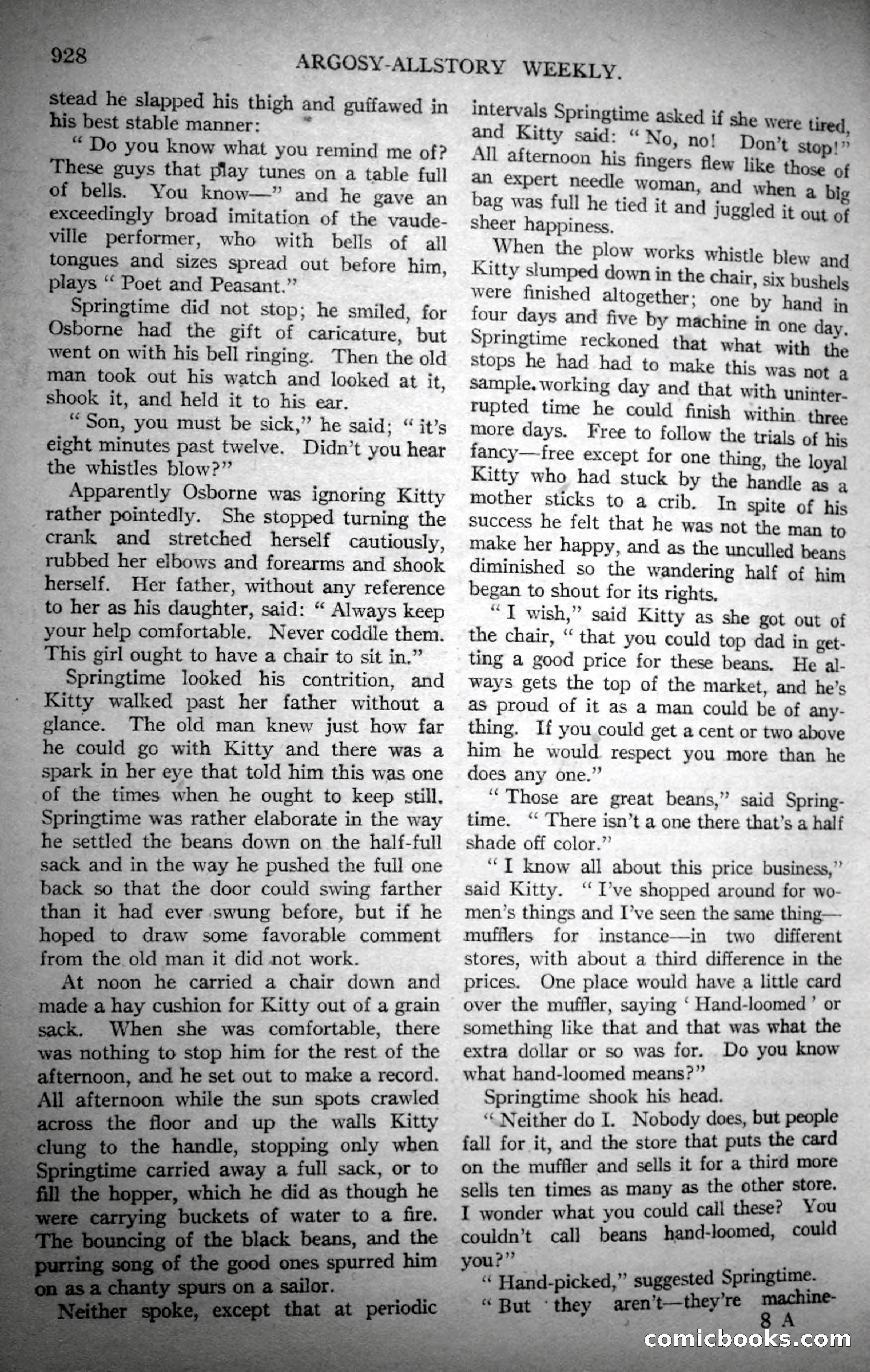 Argosy All-Story Weekly, November 4, 1922 — page 137 of 187