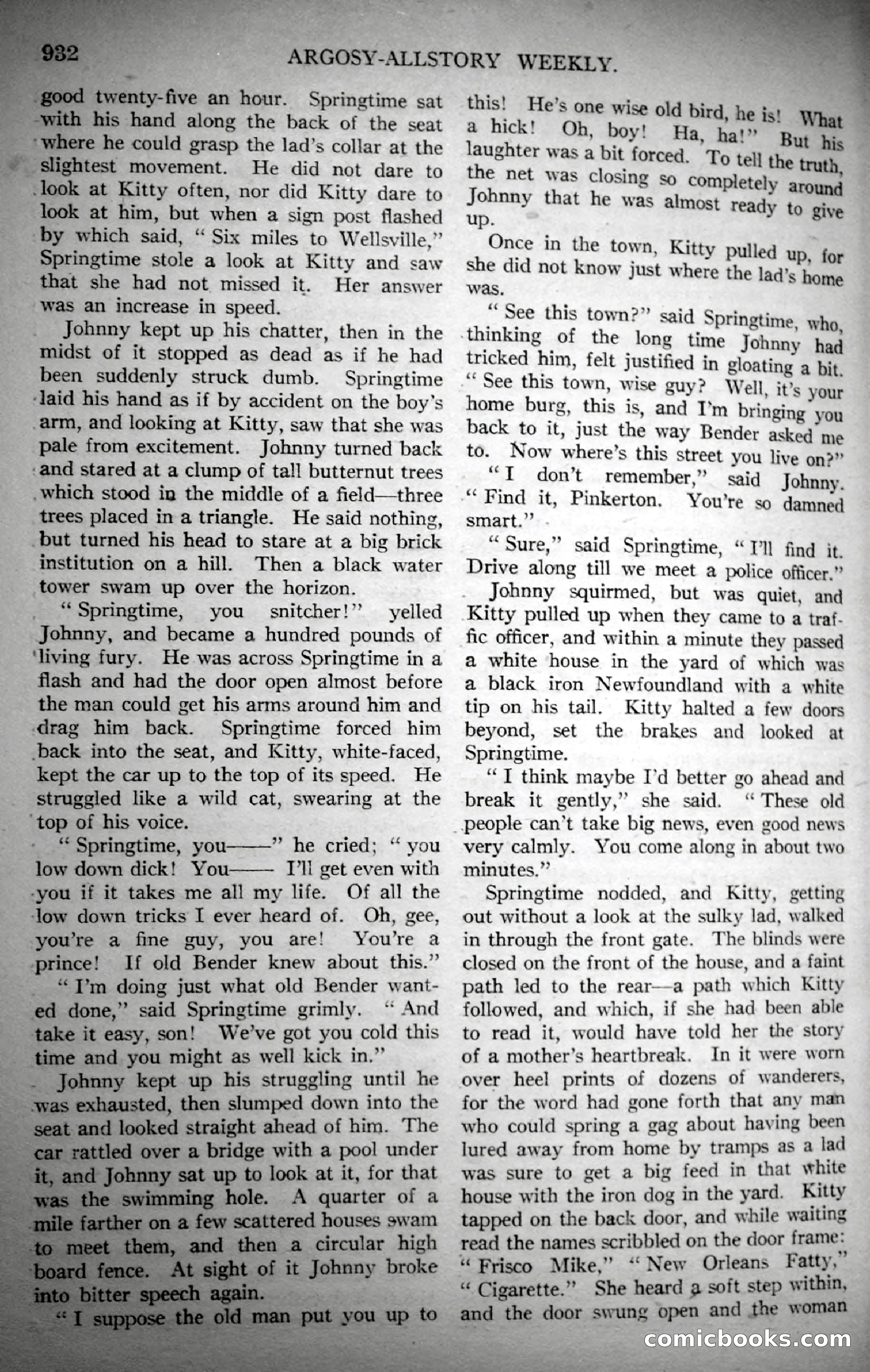 Argosy All-Story Weekly, November 4, 1922 — page 141 of 187