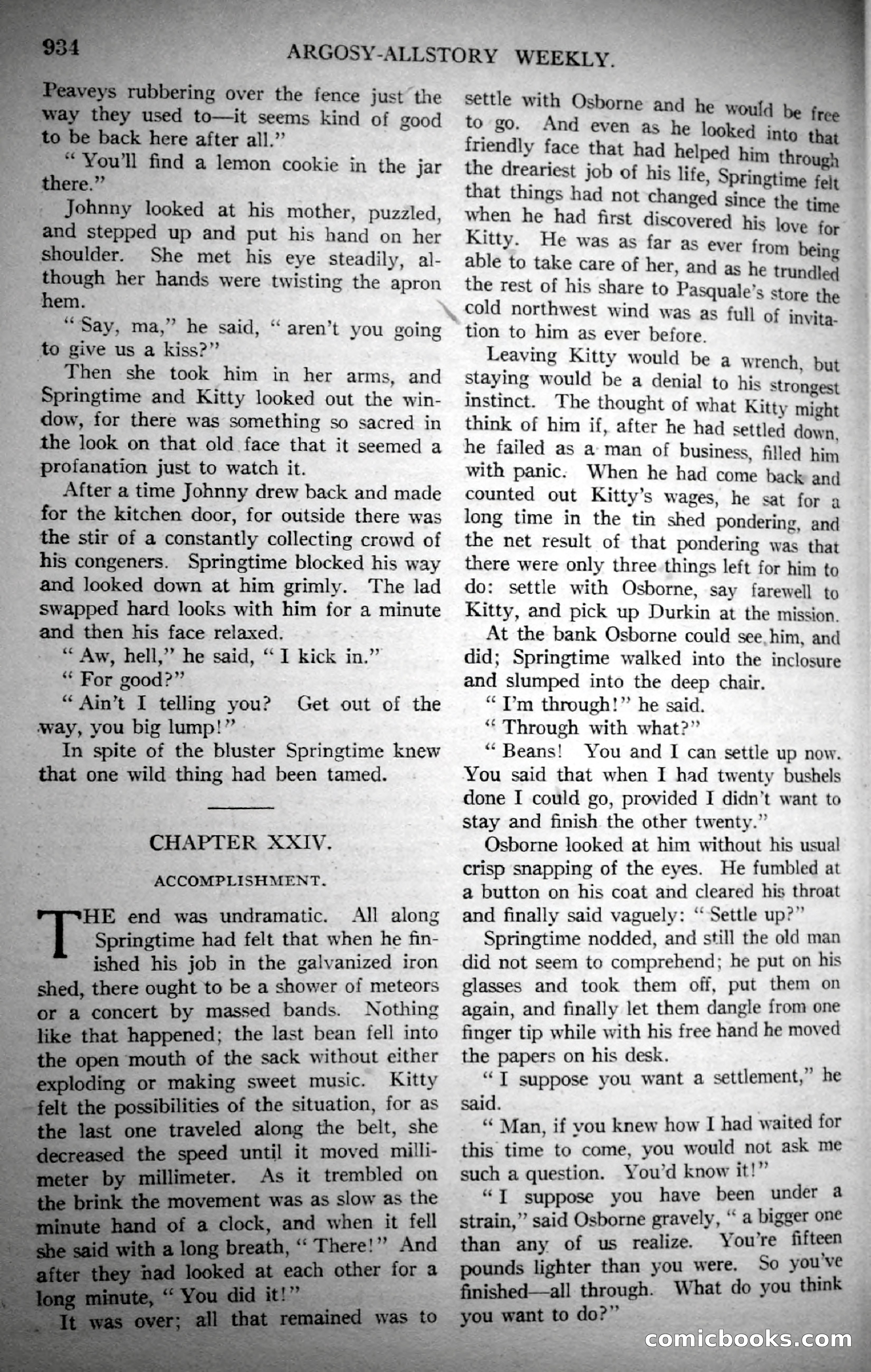 Argosy All-Story Weekly, November 4, 1922 — page 143 of 187