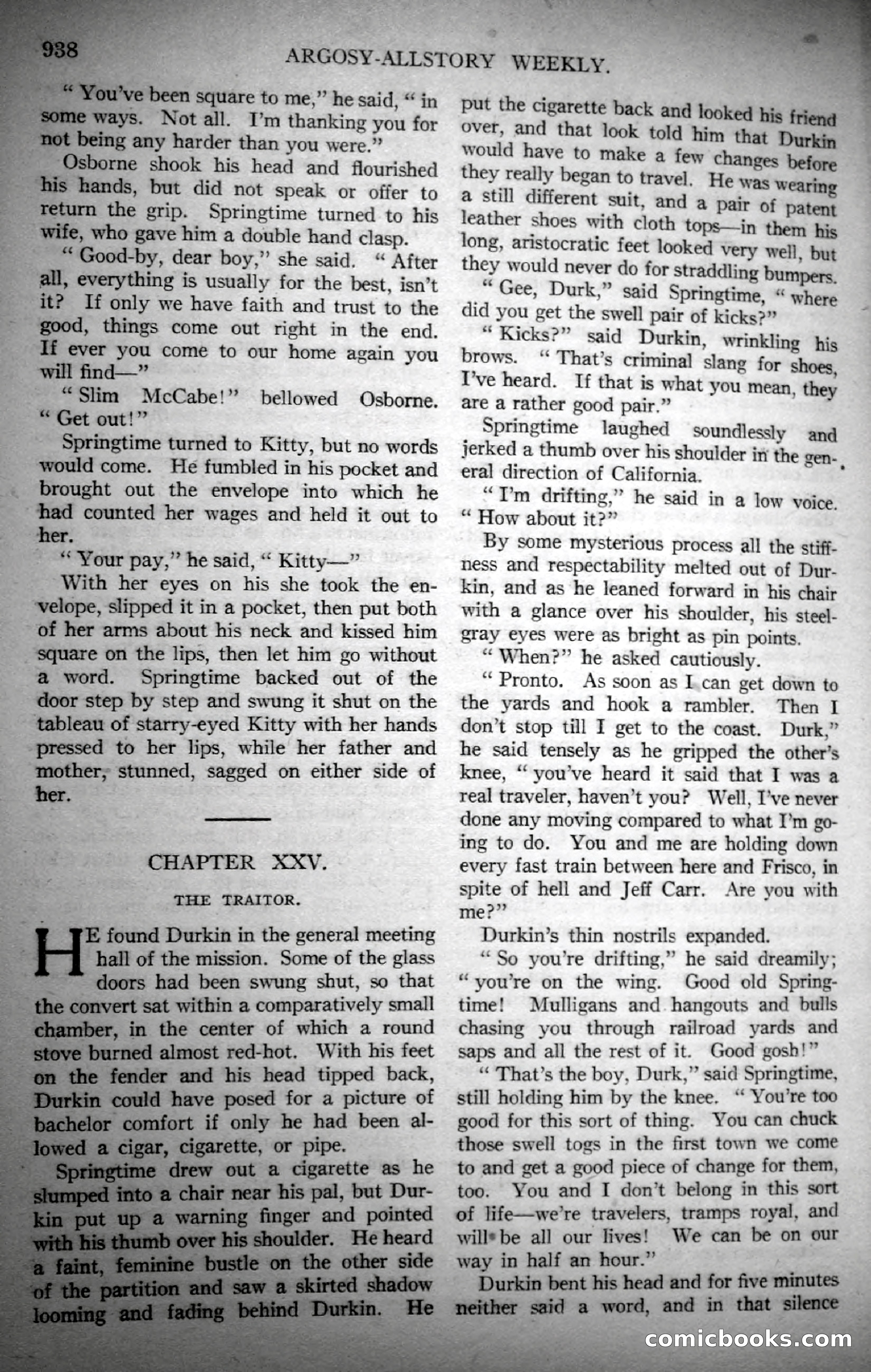 Argosy All-Story Weekly, November 4, 1922 — page 147 of 187