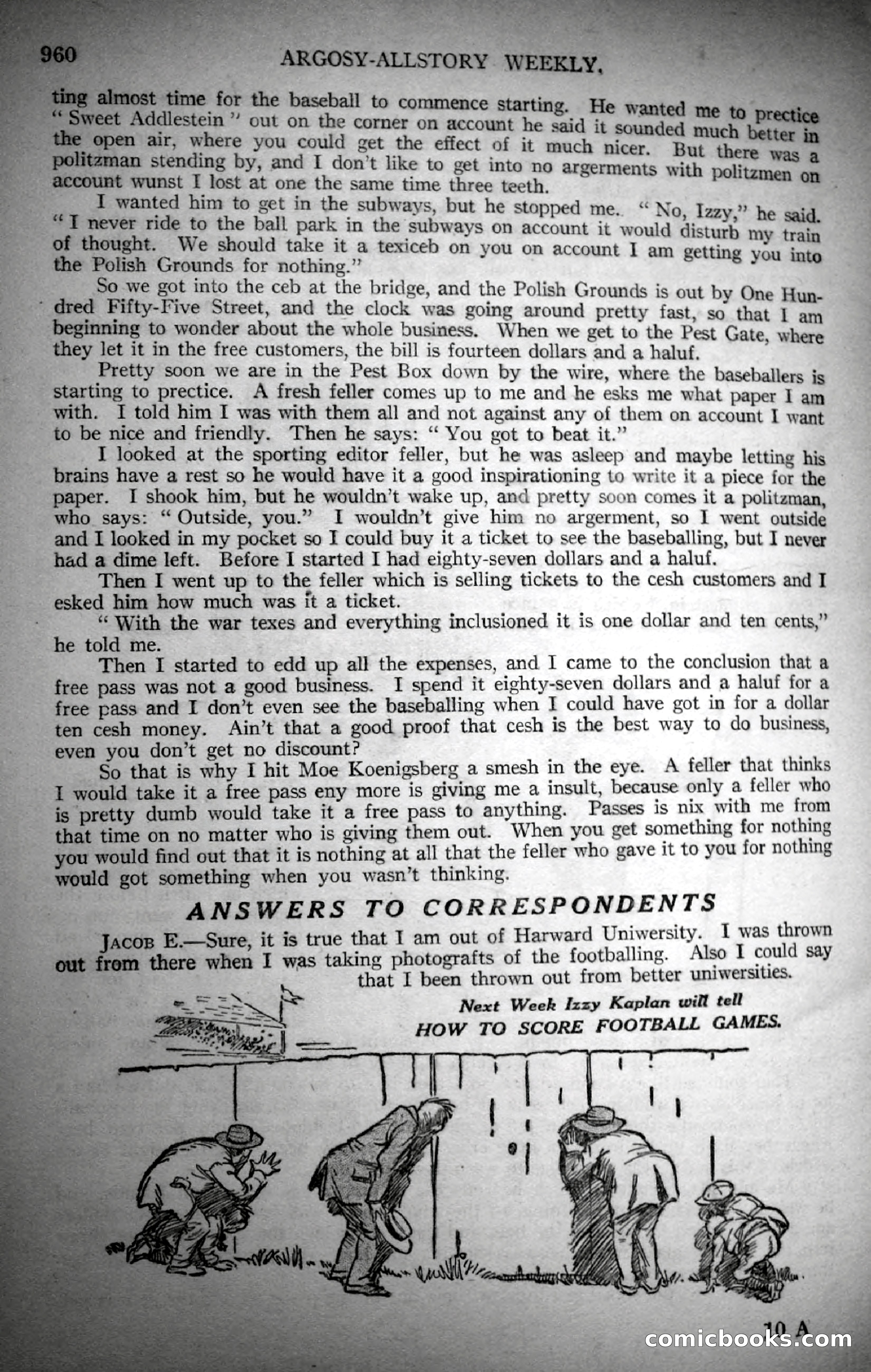 Argosy All-Story Weekly, November 4, 1922 — page 169 of 187