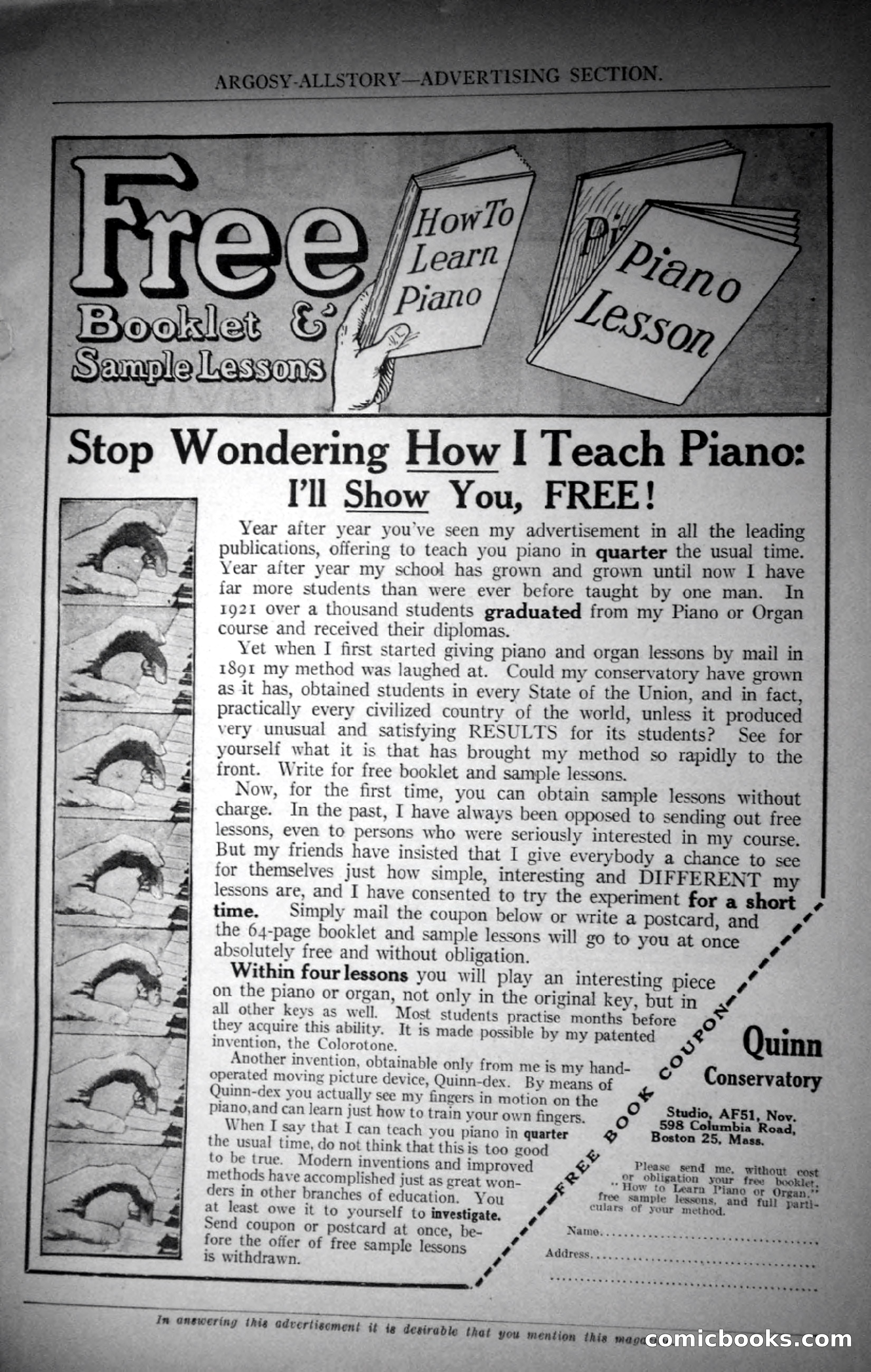 Argosy All-Story Weekly, November 4, 1922 — page 172 of 187