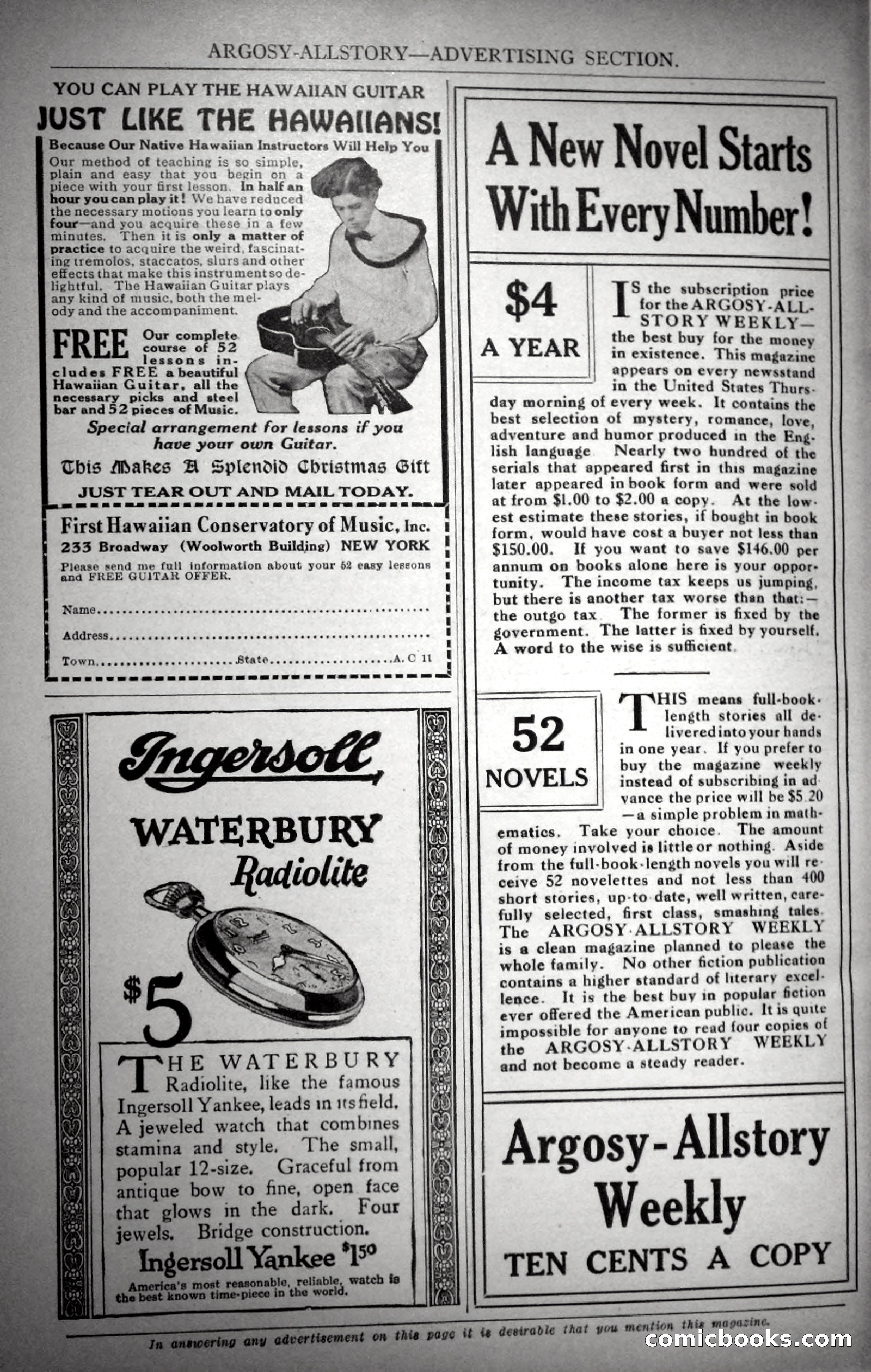 Argosy All-Story Weekly, November 4, 1922 — page 177 of 187
