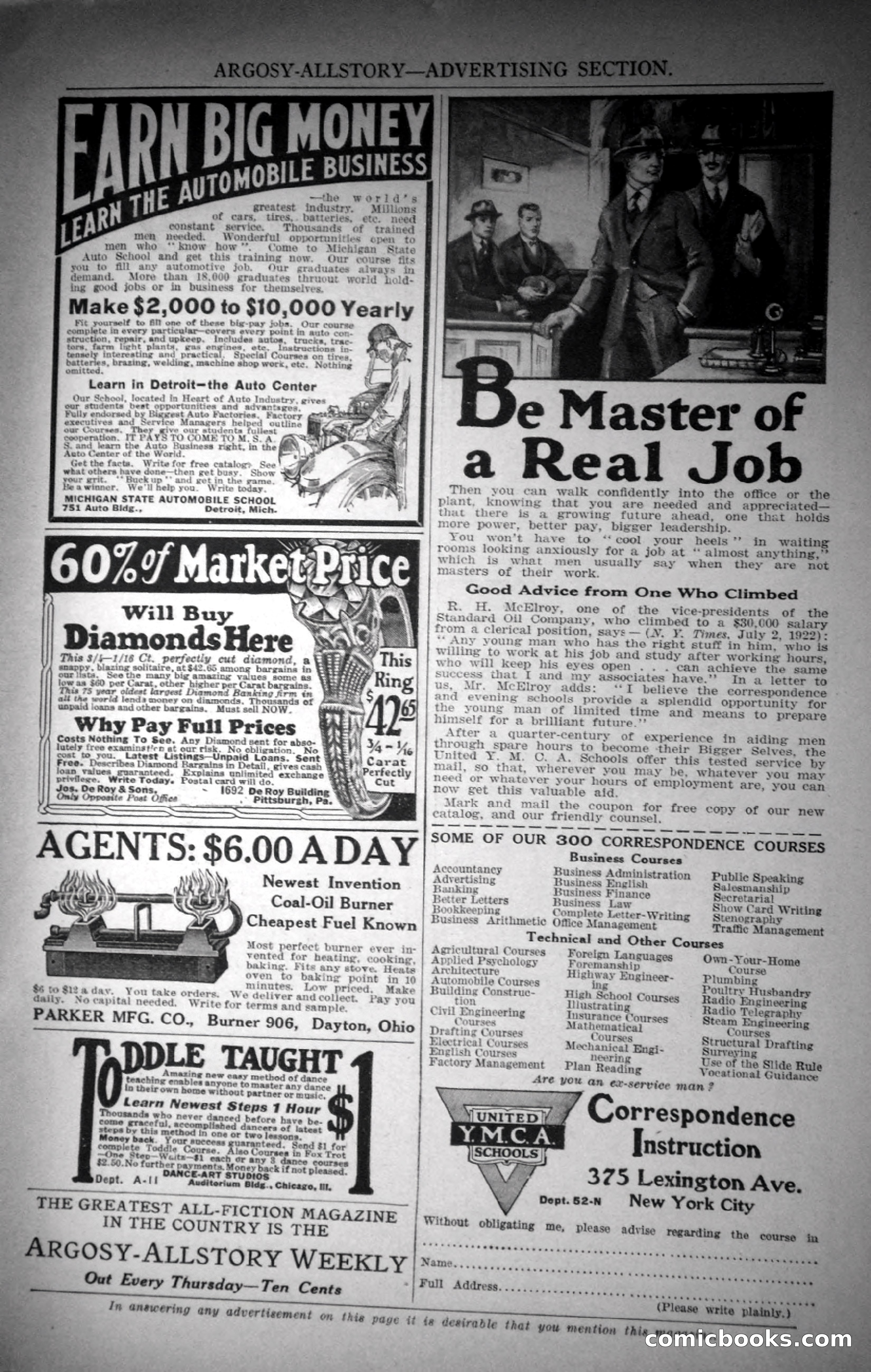 Argosy All-Story Weekly, November 4, 1922 — page 178 of 187