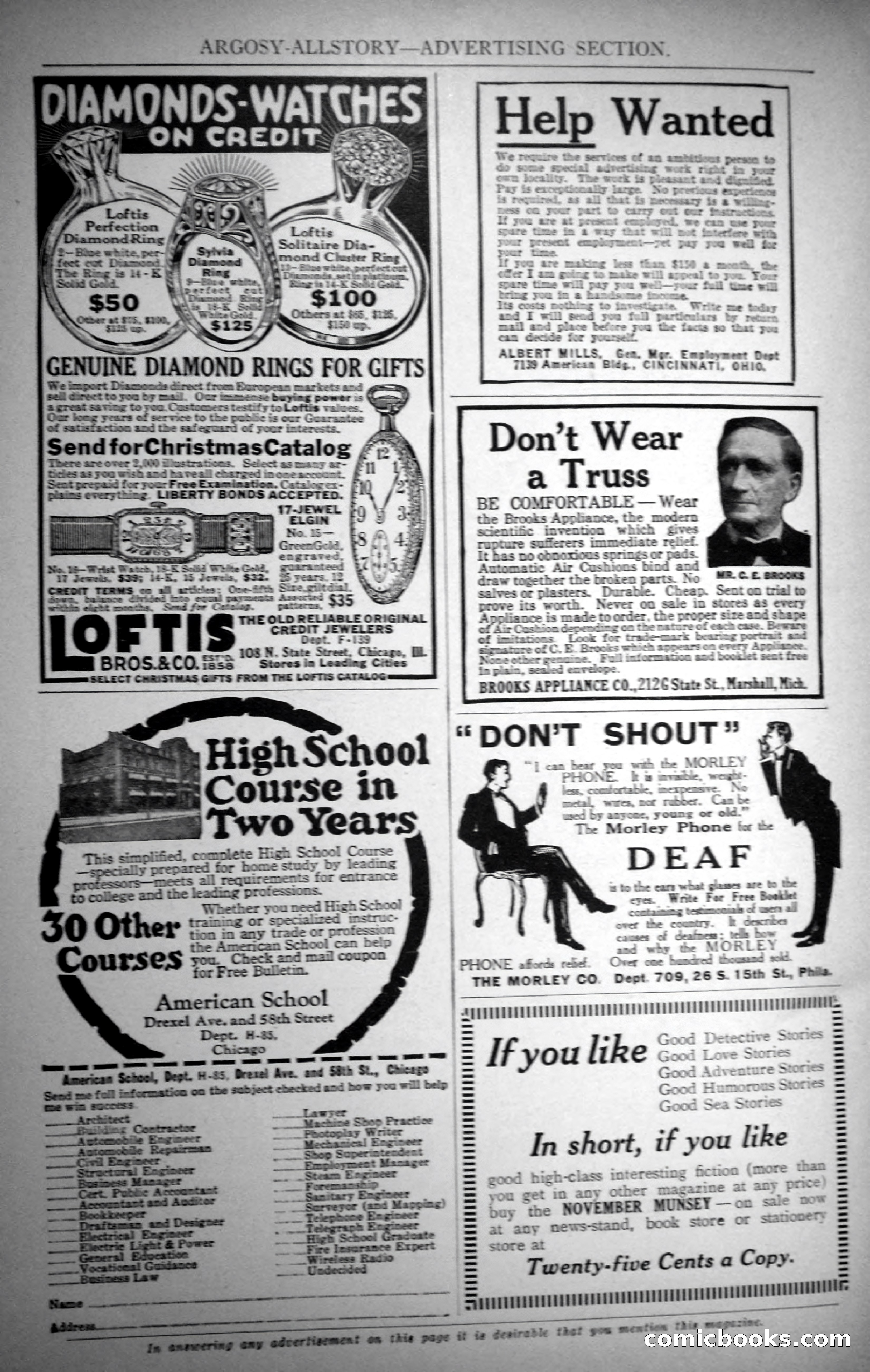 Argosy All-Story Weekly, November 4, 1922 — page 179 of 187
