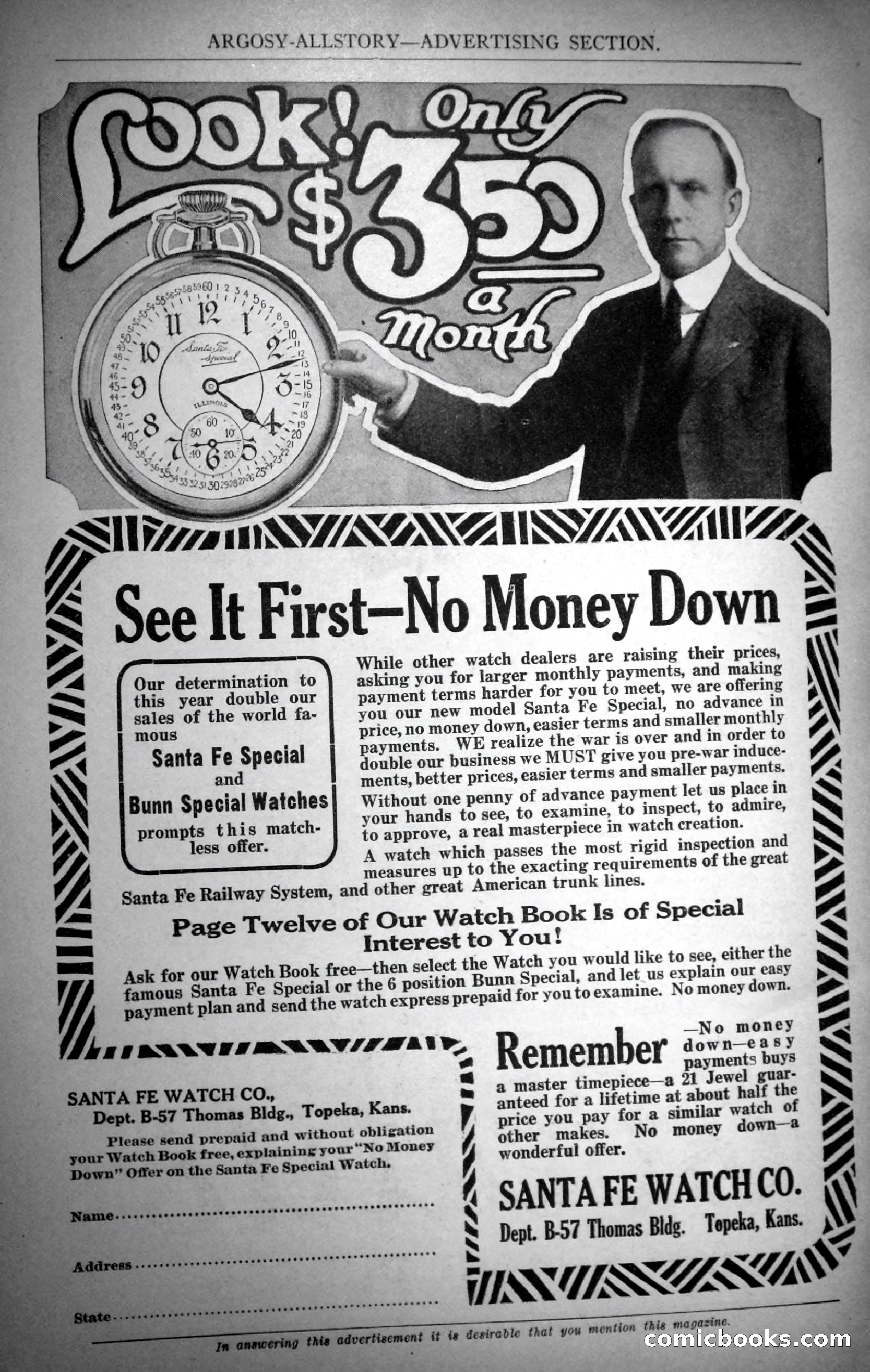 Argosy All-Story Weekly, November 4, 1922 — page 183 of 187