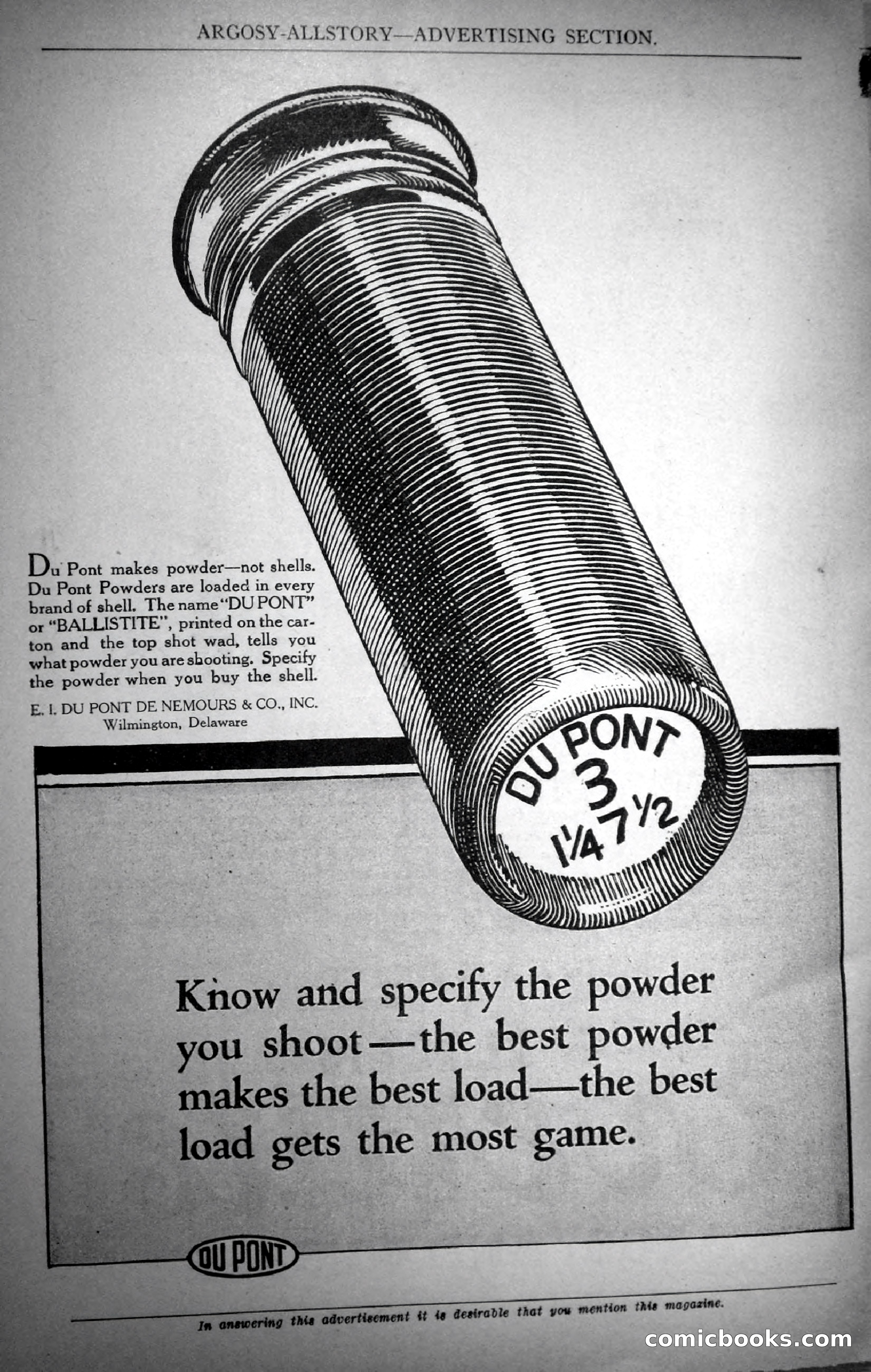 Argosy All-Story Weekly, November 4, 1922 — page 185 of 187