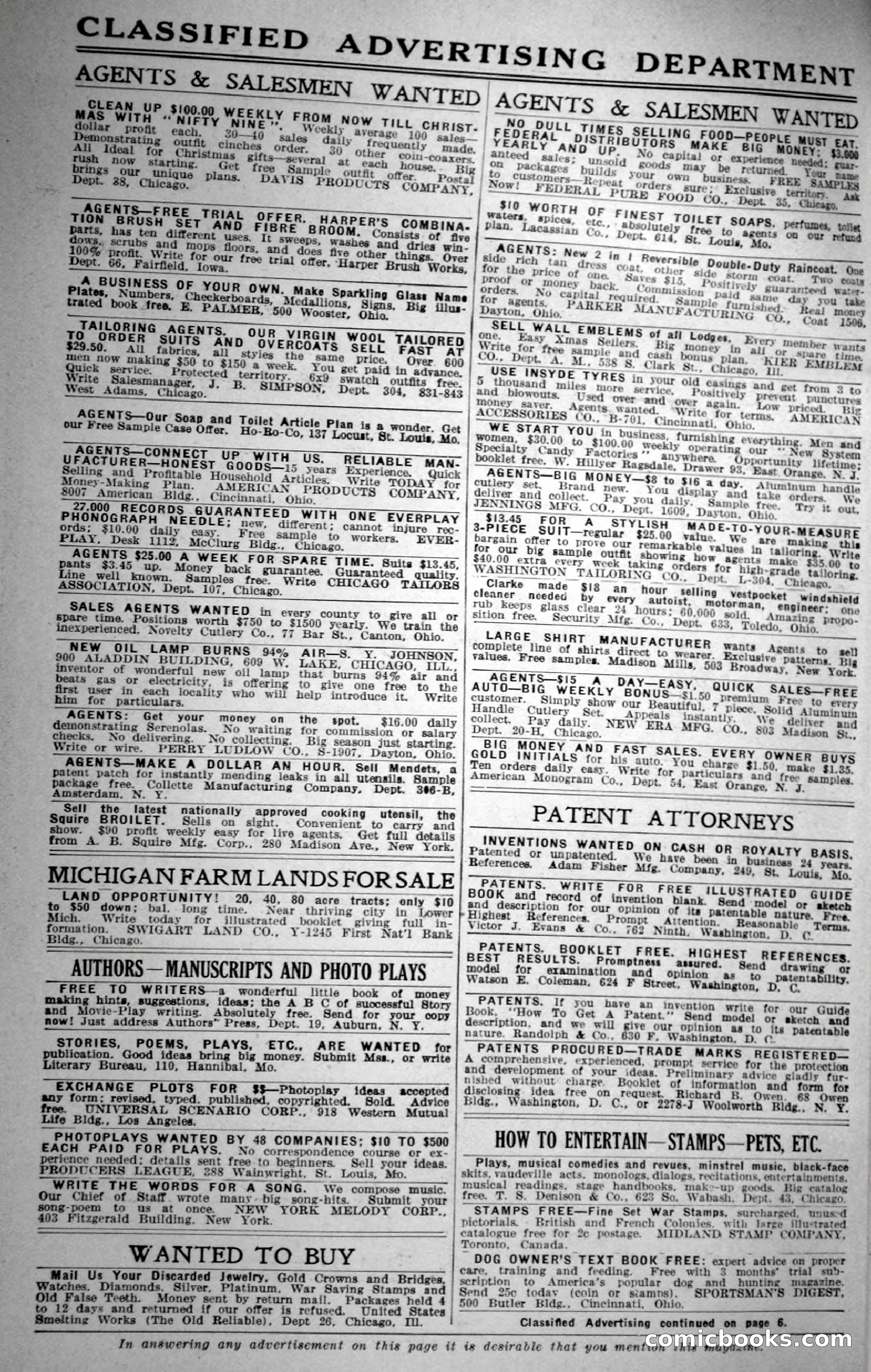 Argosy All-Story Weekly, November 18, 1922 — page 6 of 176