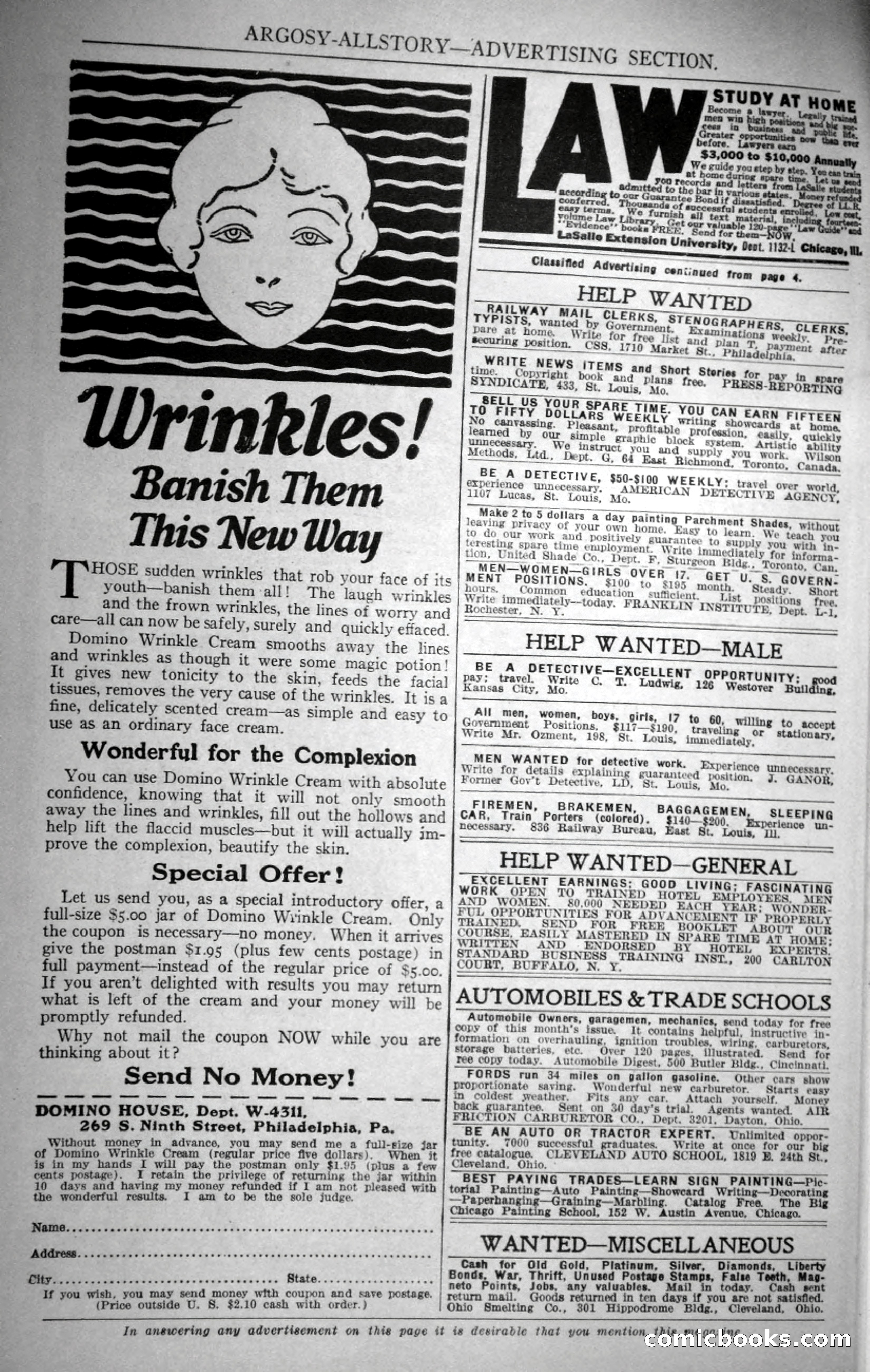 Argosy All-Story Weekly, November 18, 1922 — page 8 of 176