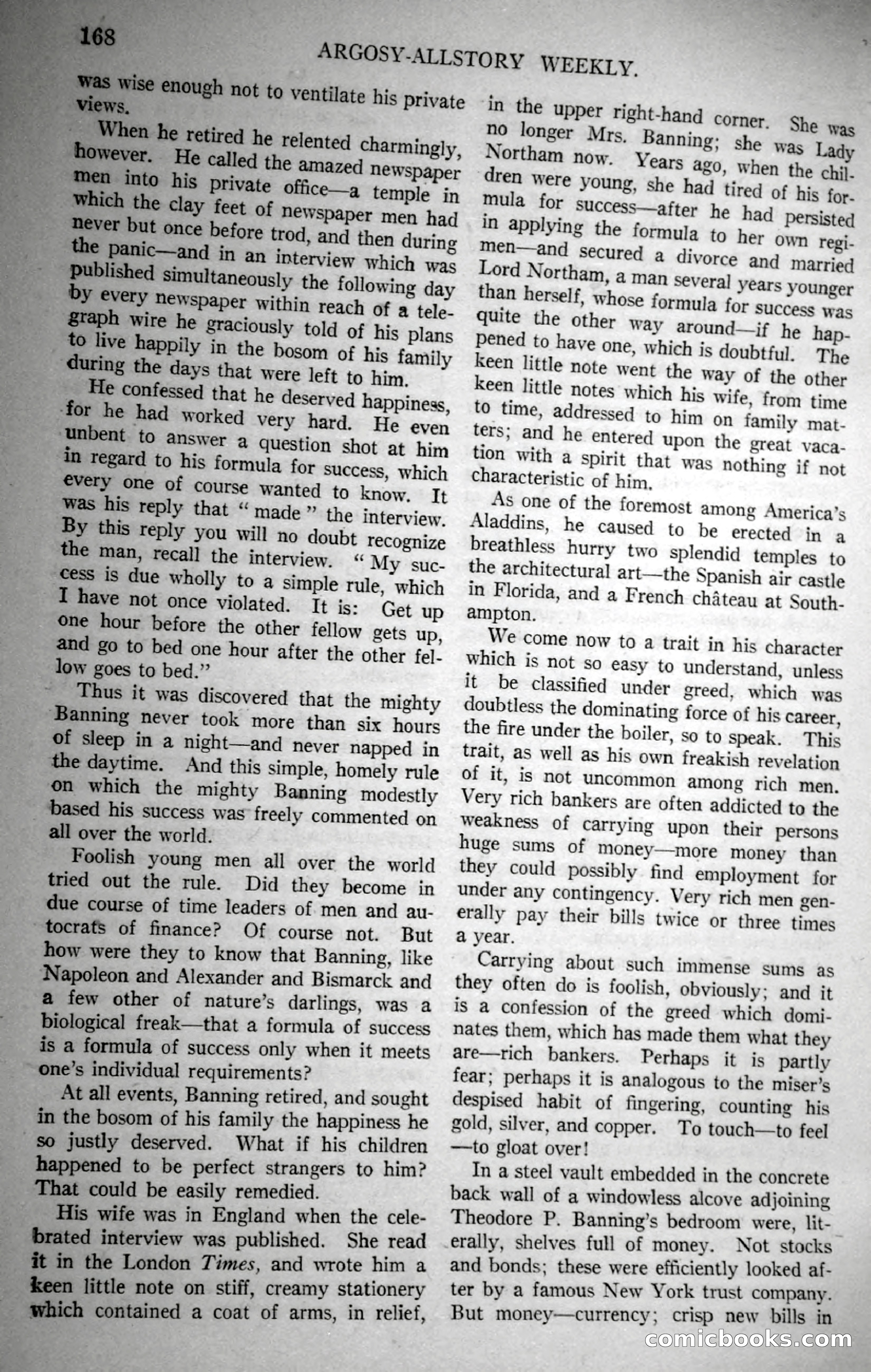 Argosy All-Story Weekly, November 18, 1922 — page 18 of 176
