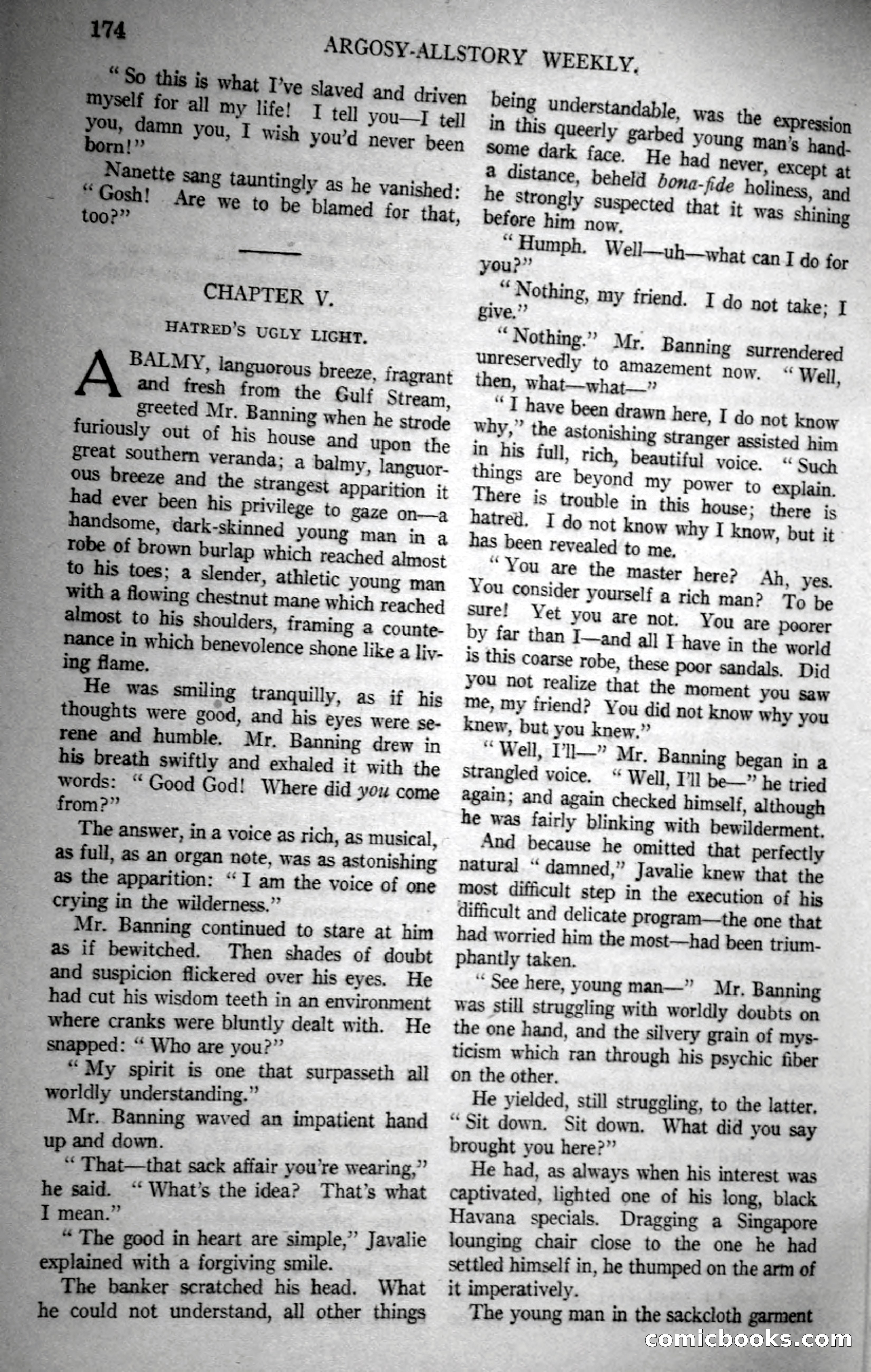 Argosy All-Story Weekly, November 18, 1922 — page 24 of 176