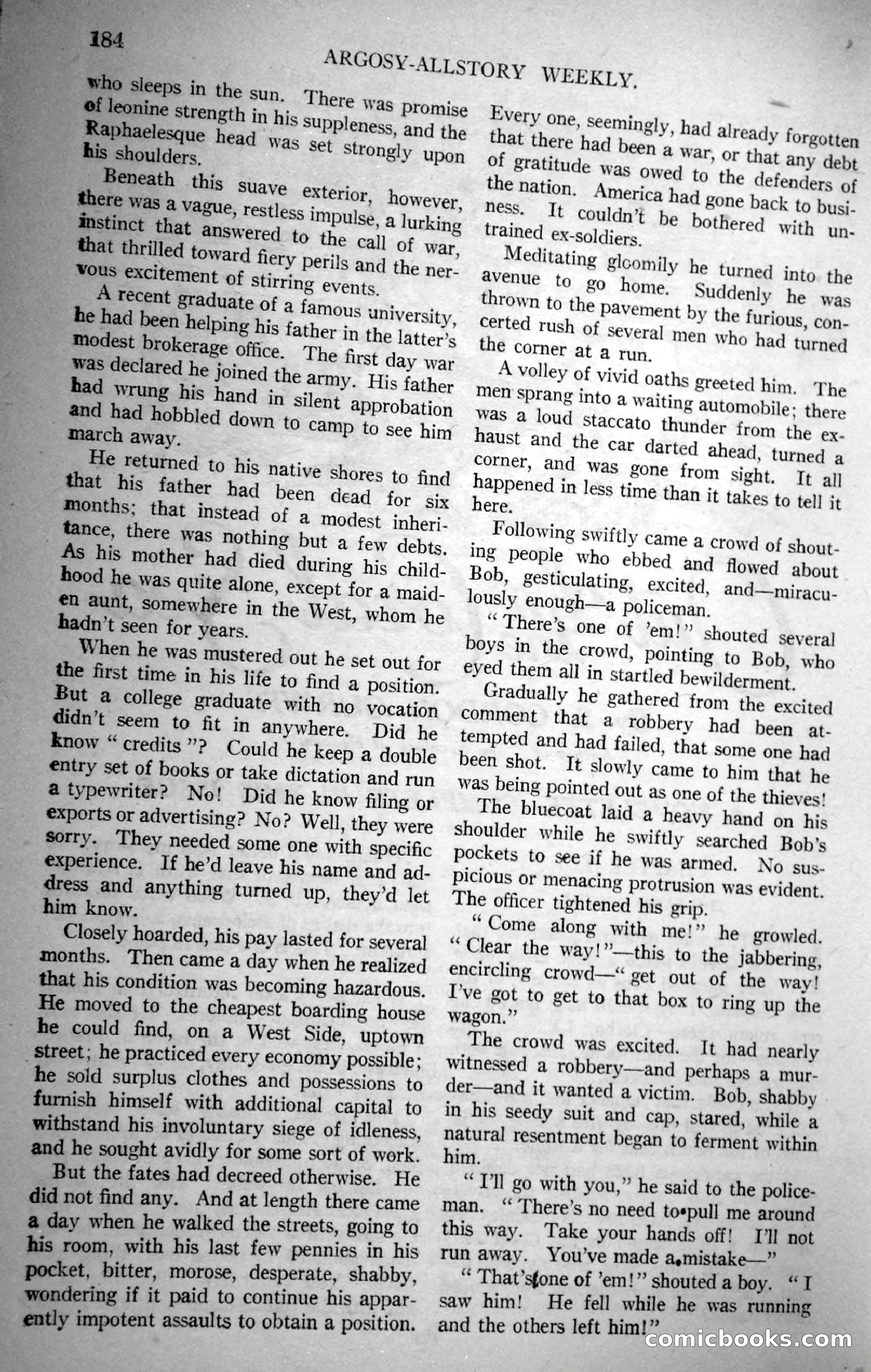 Argosy All-Story Weekly, November 18, 1922 — page 34 of 176