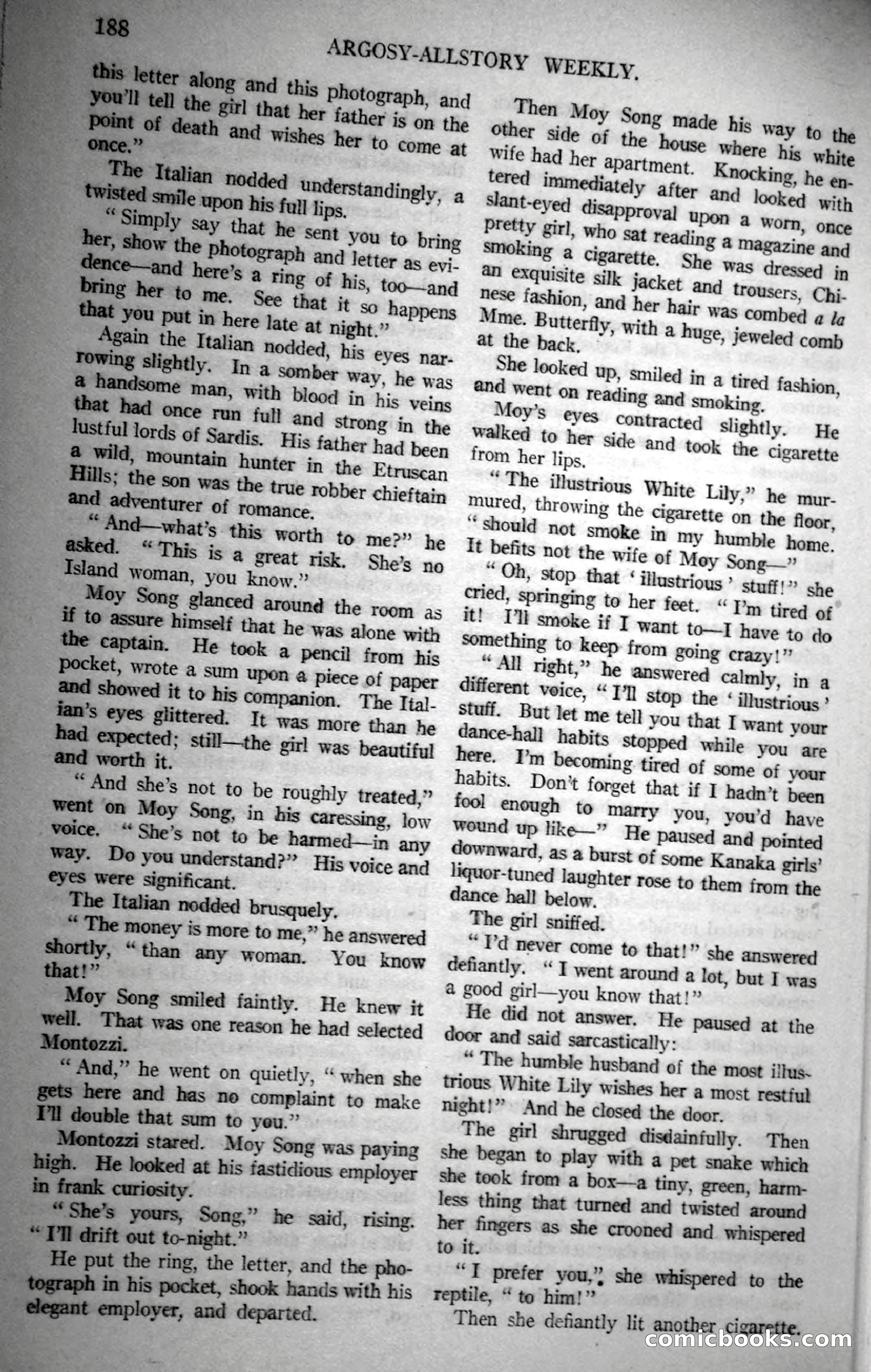 Argosy All-Story Weekly, November 18, 1922 — page 38 of 176