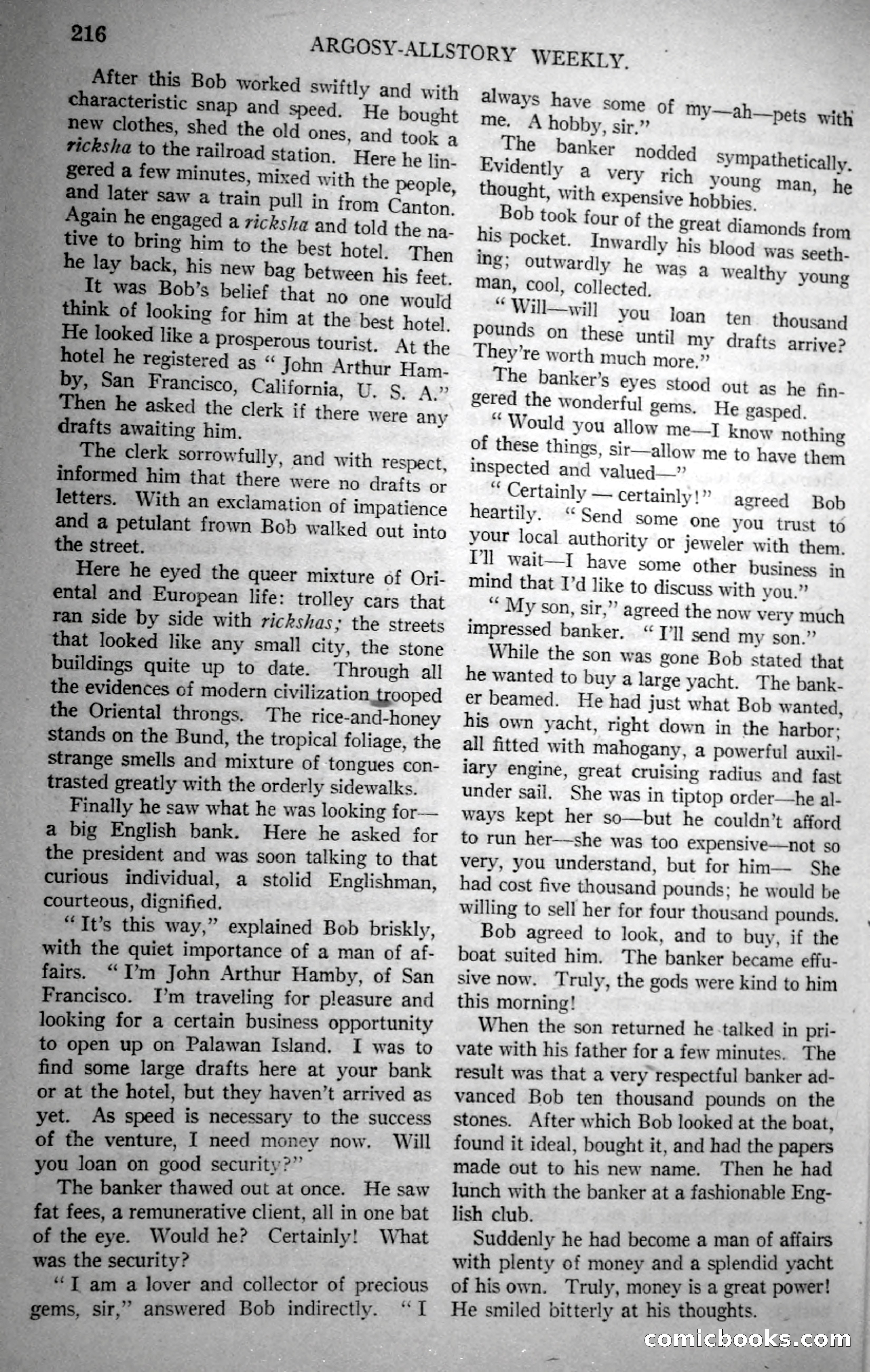 Argosy All-Story Weekly, November 18, 1922 — page 66 of 176