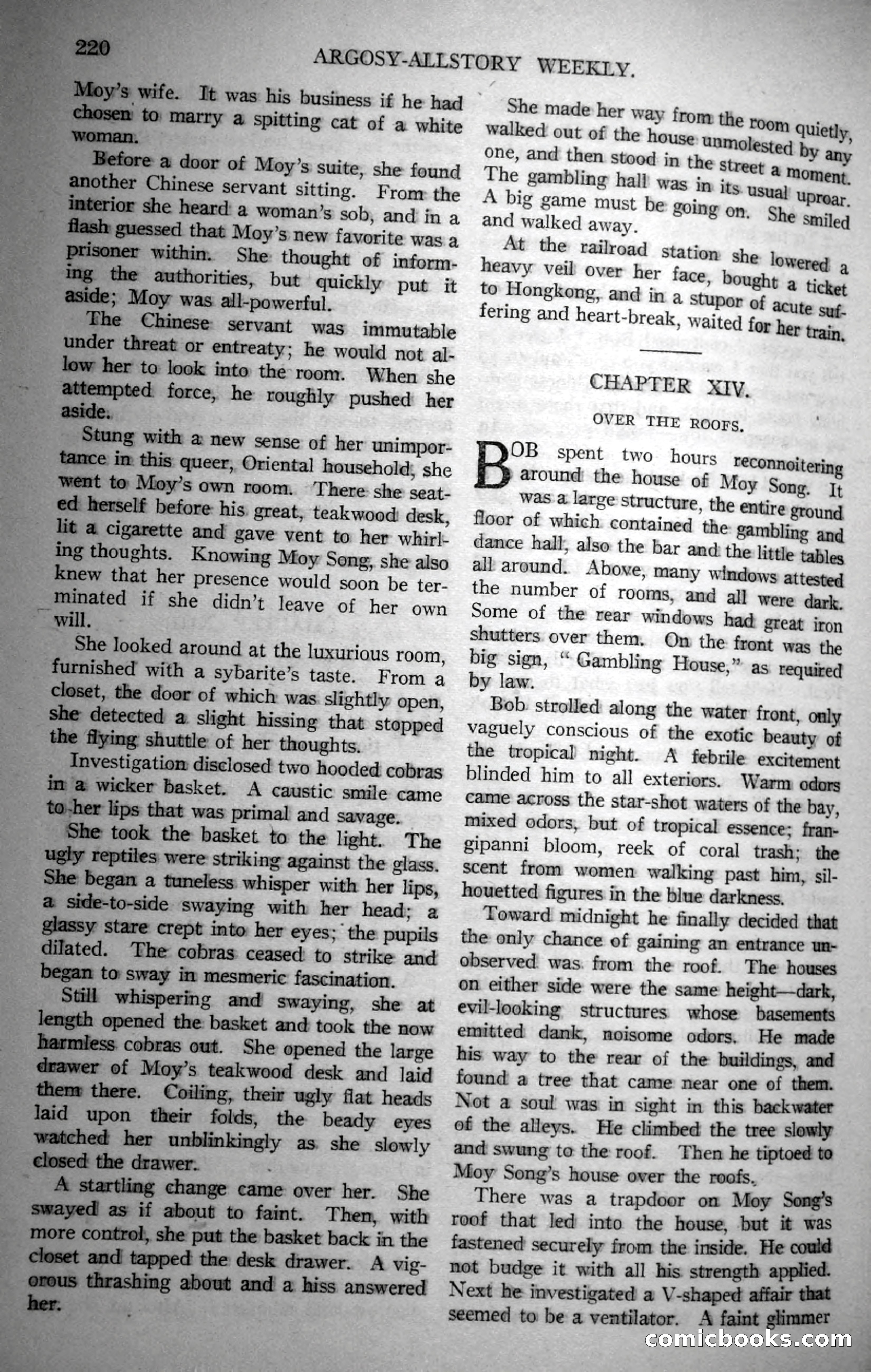 Argosy All-Story Weekly, November 18, 1922 — page 70 of 176