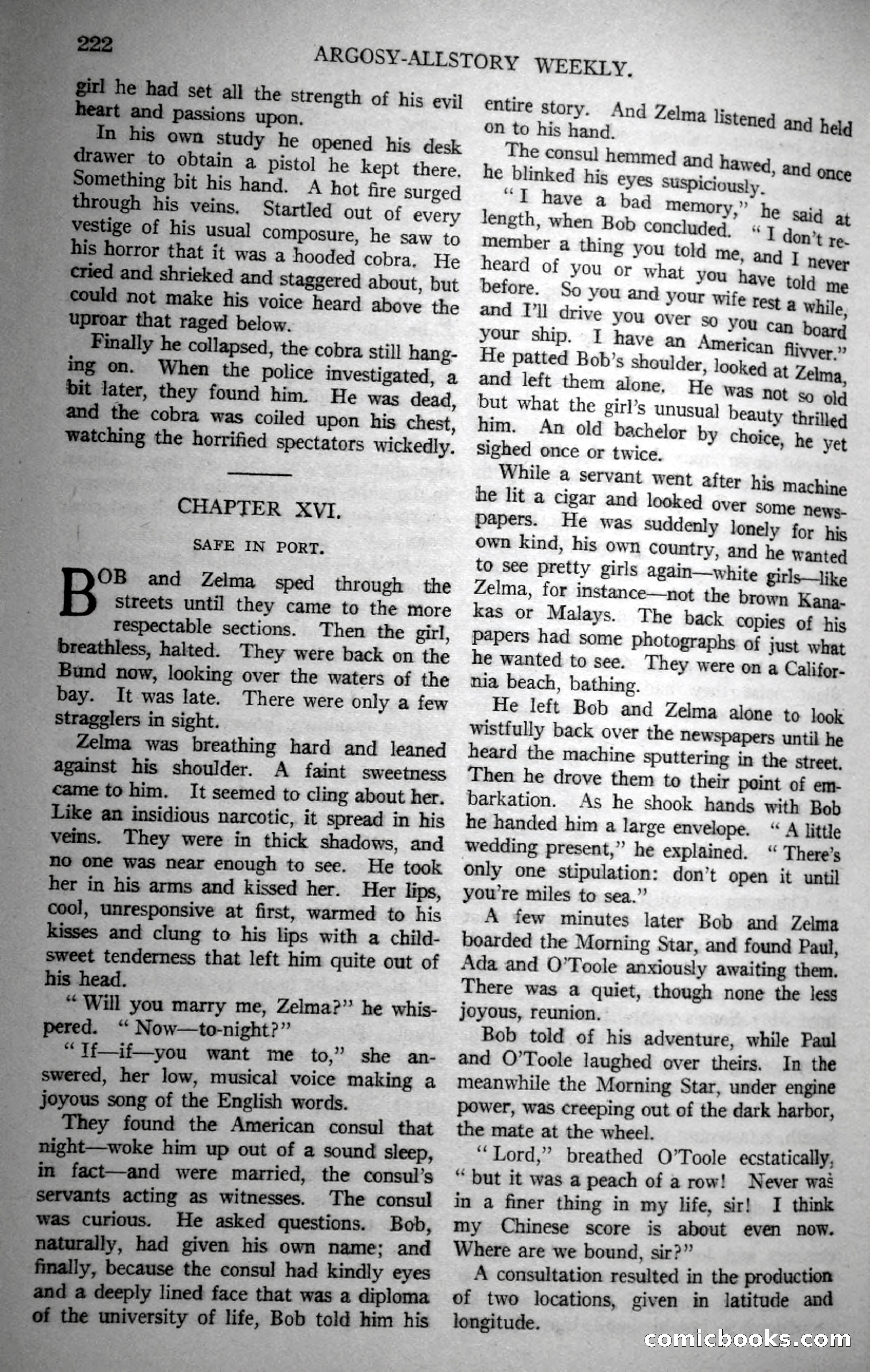 Argosy All-Story Weekly, November 18, 1922 — page 72 of 176
