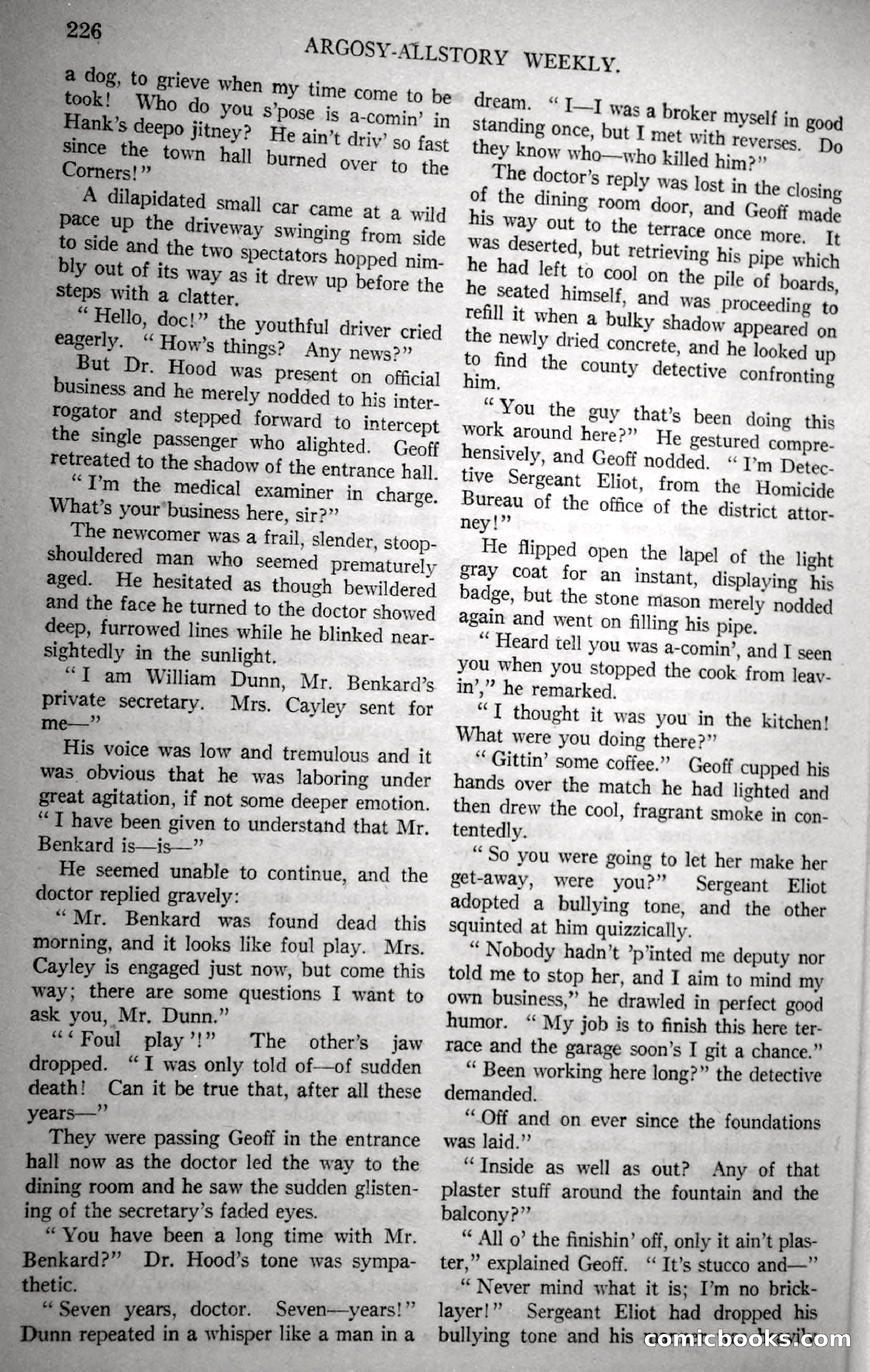 Argosy All-Story Weekly, November 18, 1922 — page 76 of 176