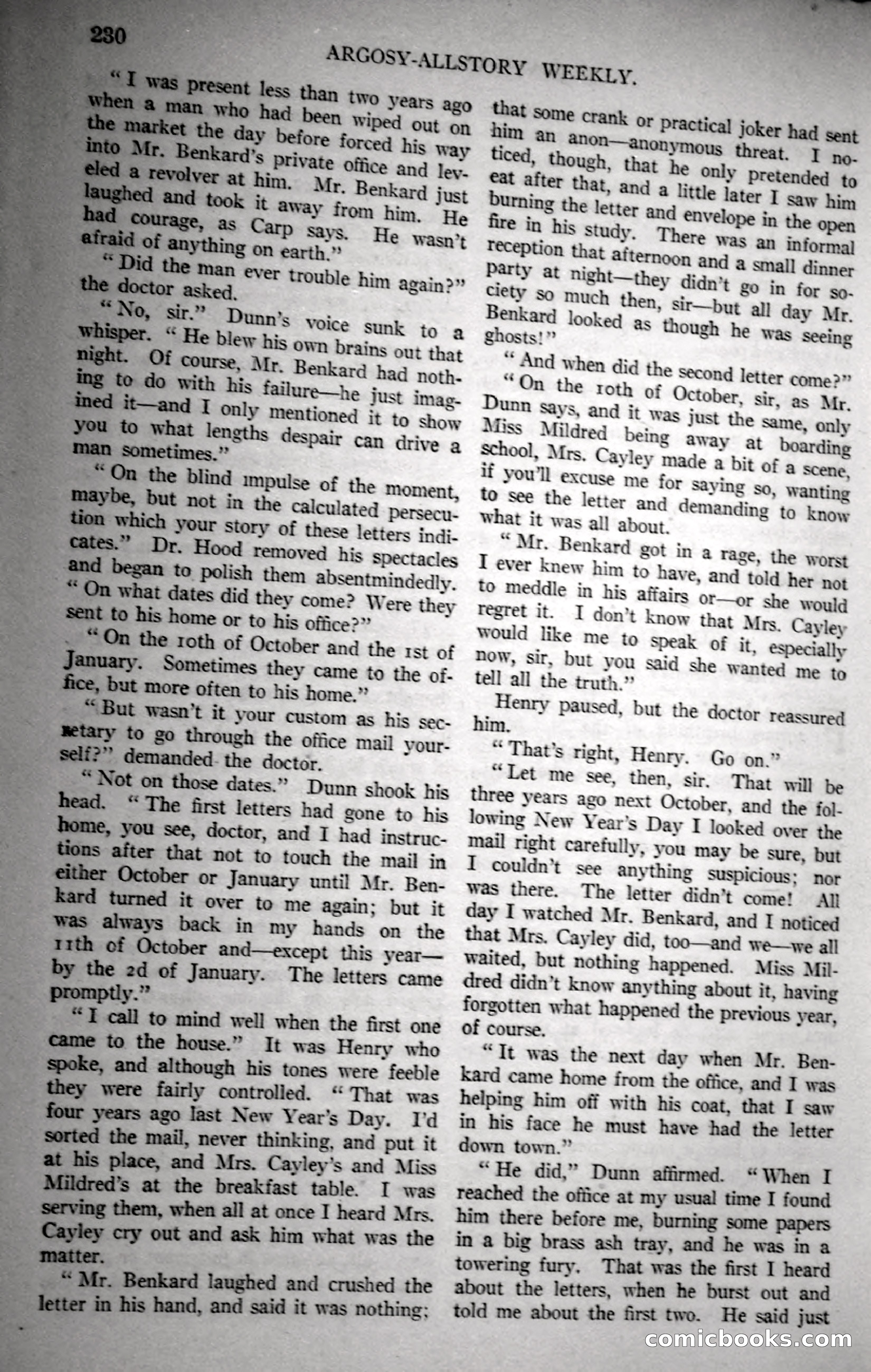 Argosy All-Story Weekly, November 18, 1922 — page 80 of 176