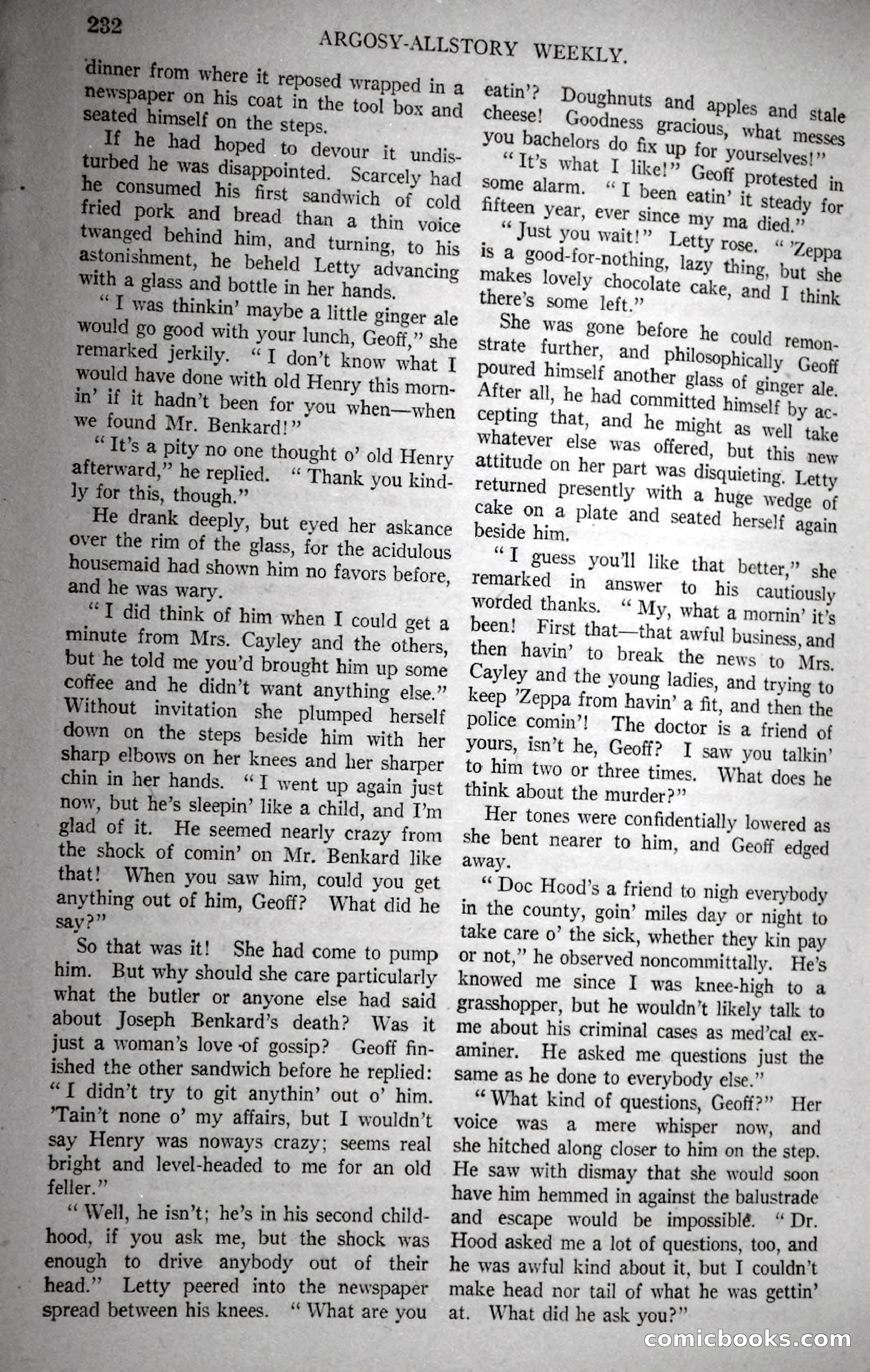 Argosy All-Story Weekly, November 18, 1922 — page 82 of 176