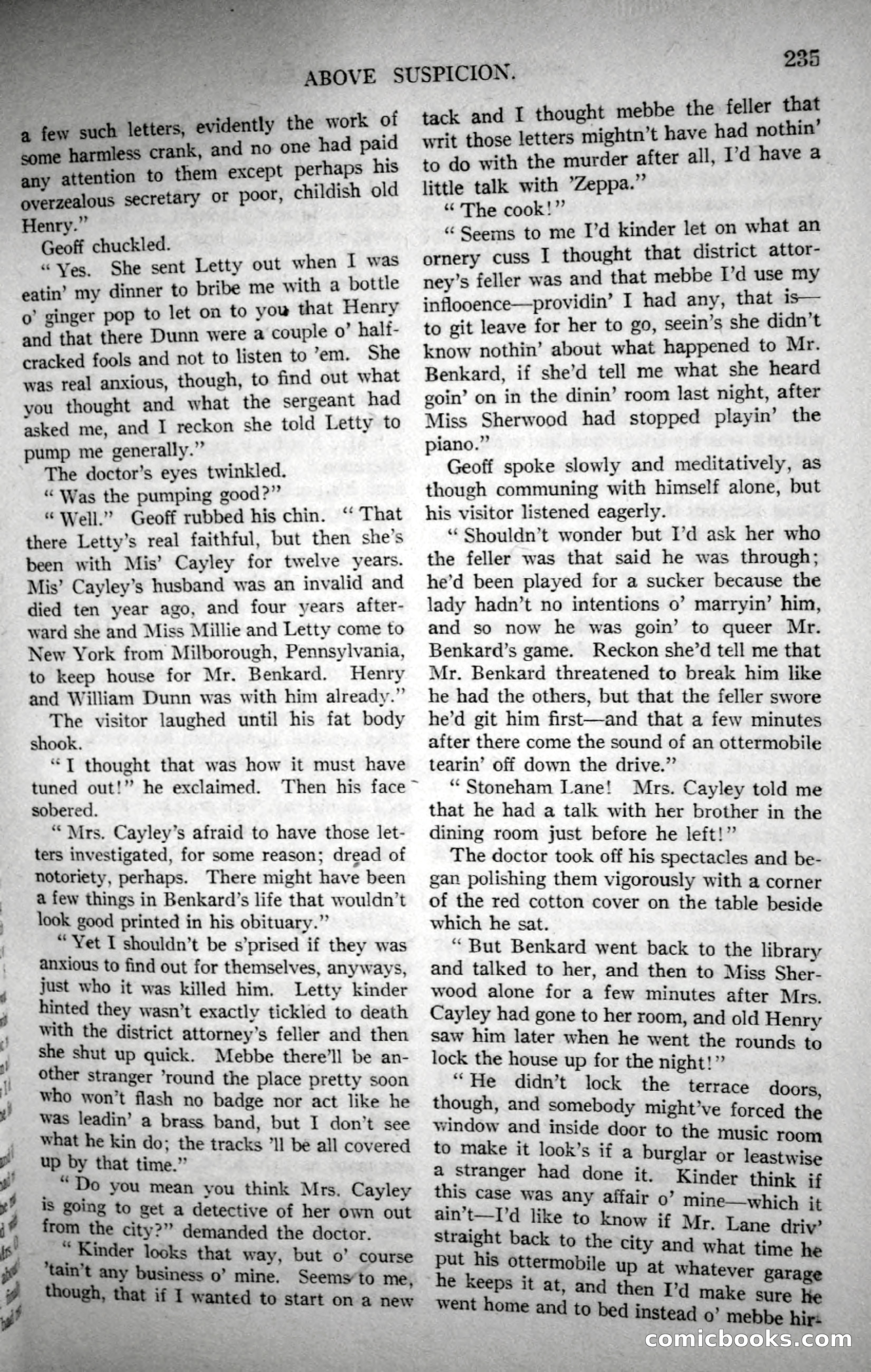 Argosy All-Story Weekly, November 18, 1922 — page 85 of 176