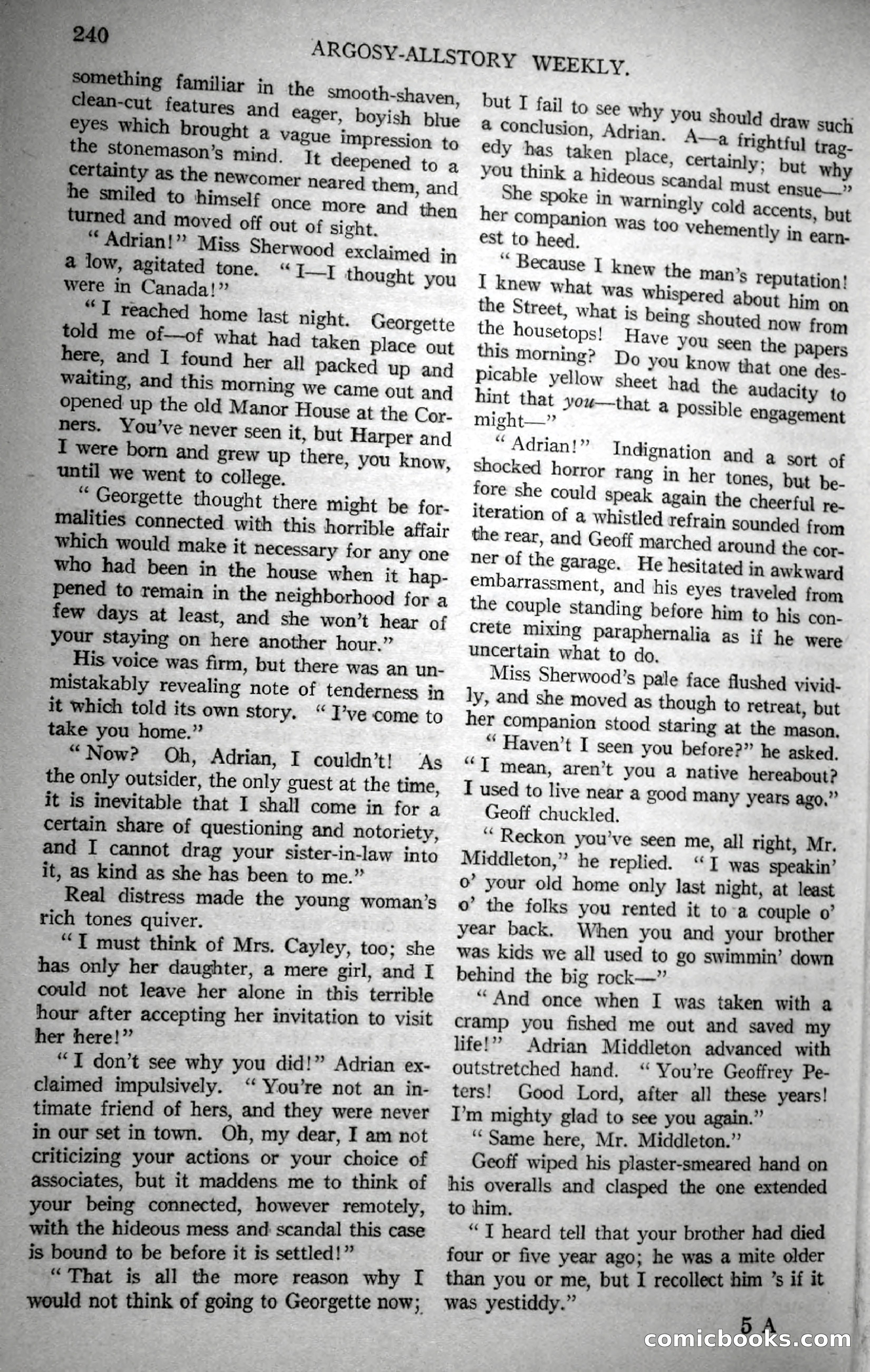 Argosy All-Story Weekly, November 18, 1922 — page 90 of 176
