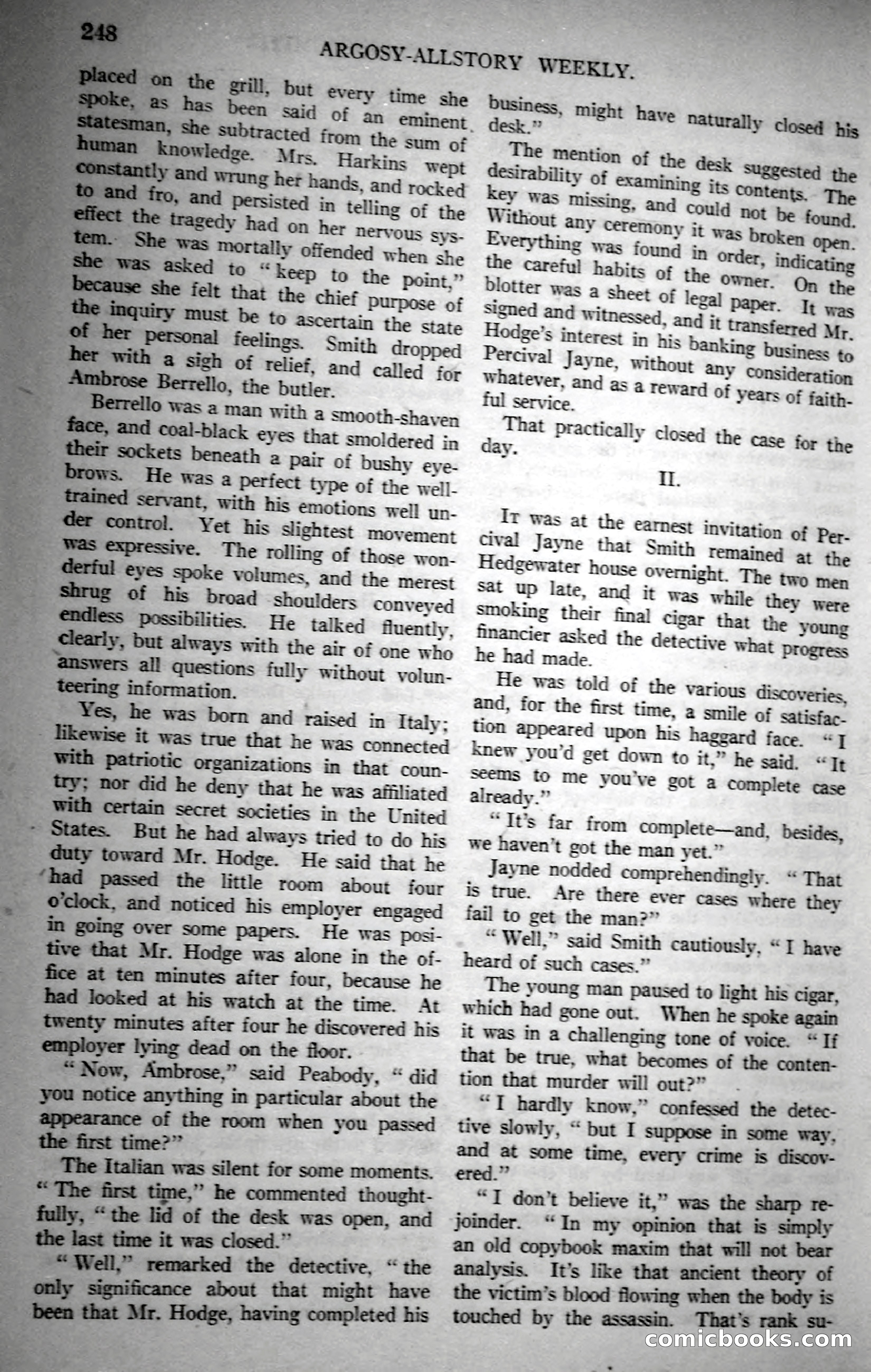 Argosy All-Story Weekly, November 18, 1922 — page 98 of 176