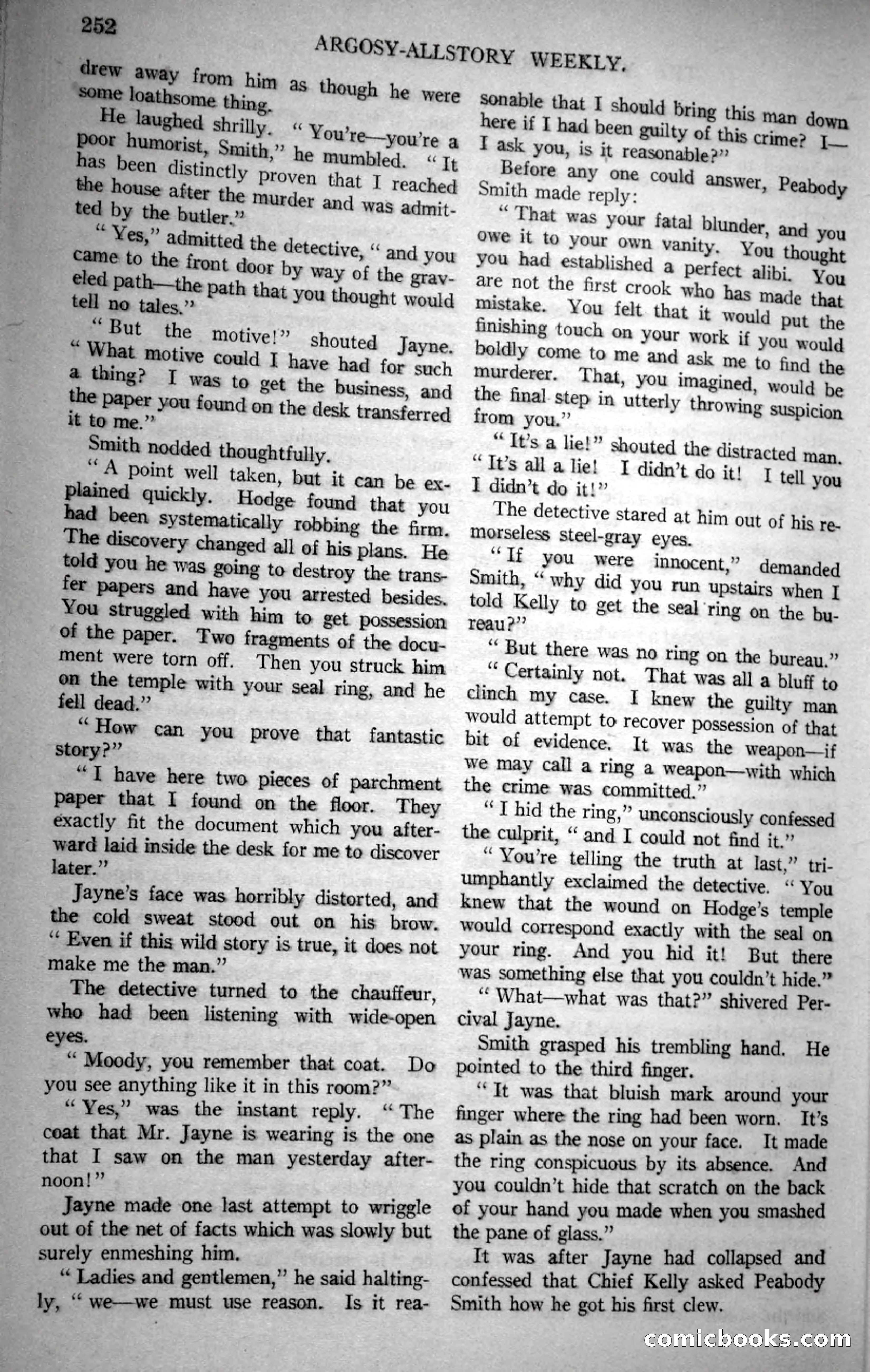 Argosy All-Story Weekly, November 18, 1922 — page 102 of 176