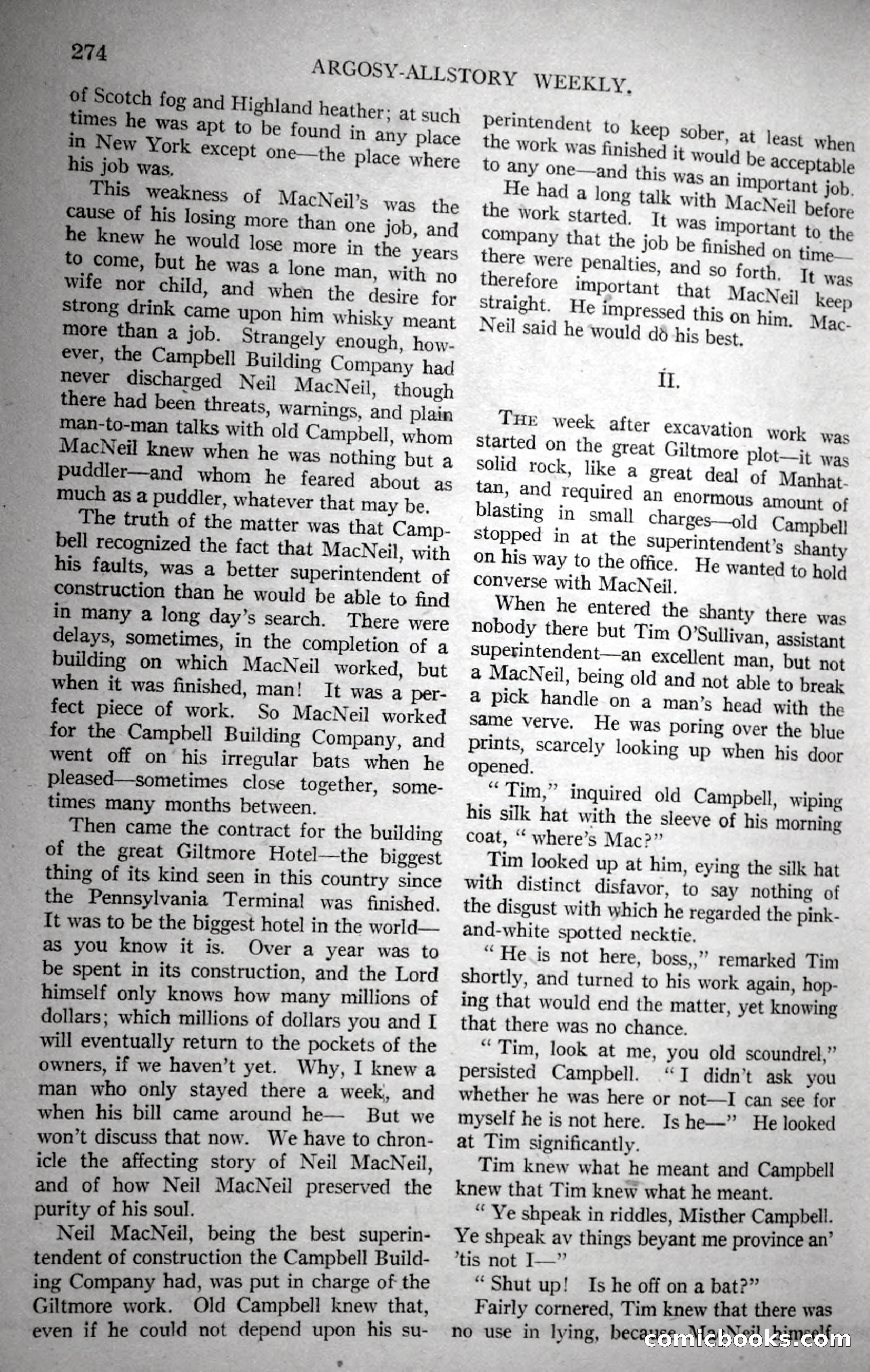 Argosy All-Story Weekly, November 18, 1922 — page 124 of 176