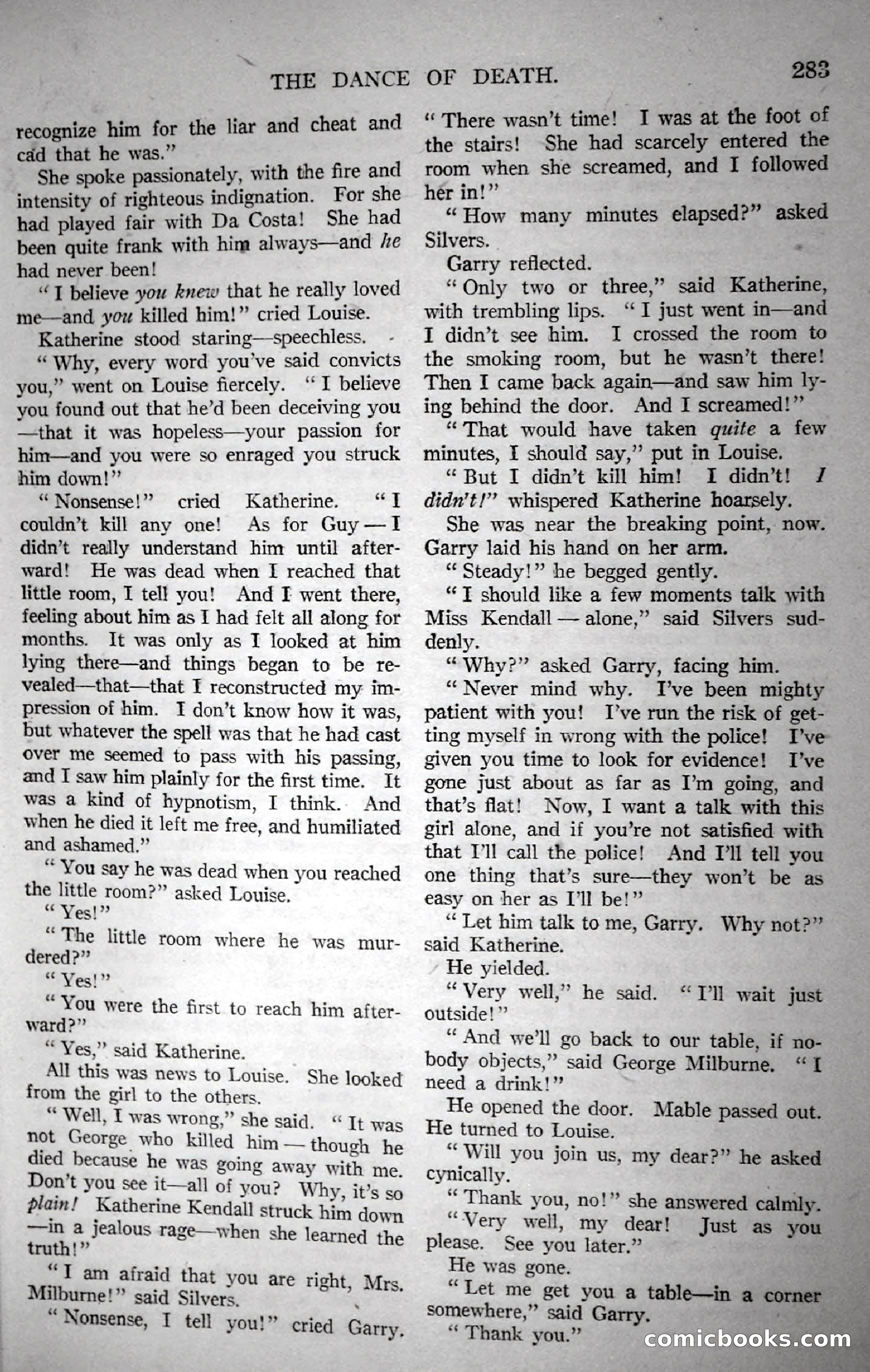 Argosy All-Story Weekly, November 18, 1922 — page 133 of 176