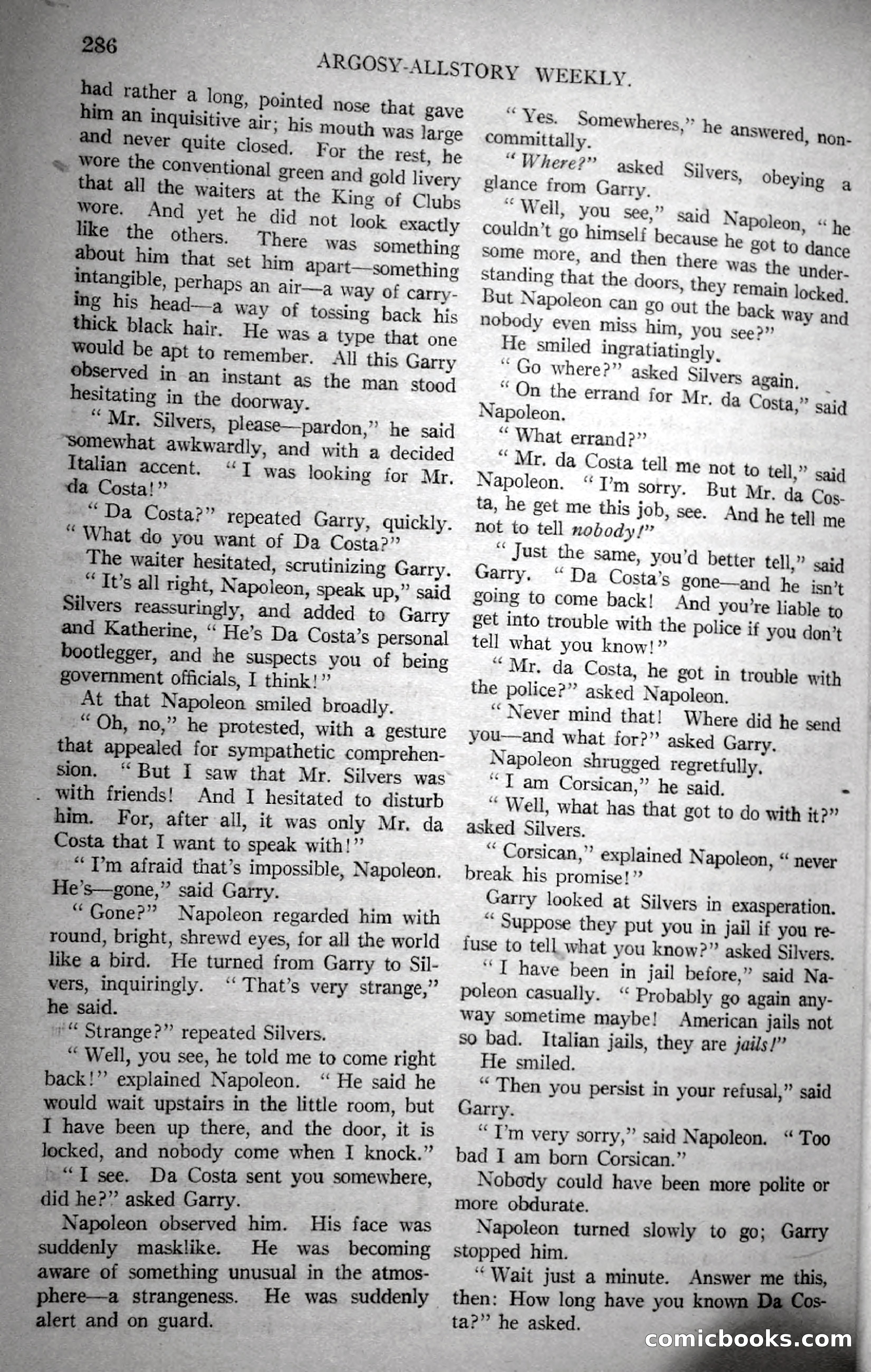 Argosy All-Story Weekly, November 18, 1922 — page 136 of 176