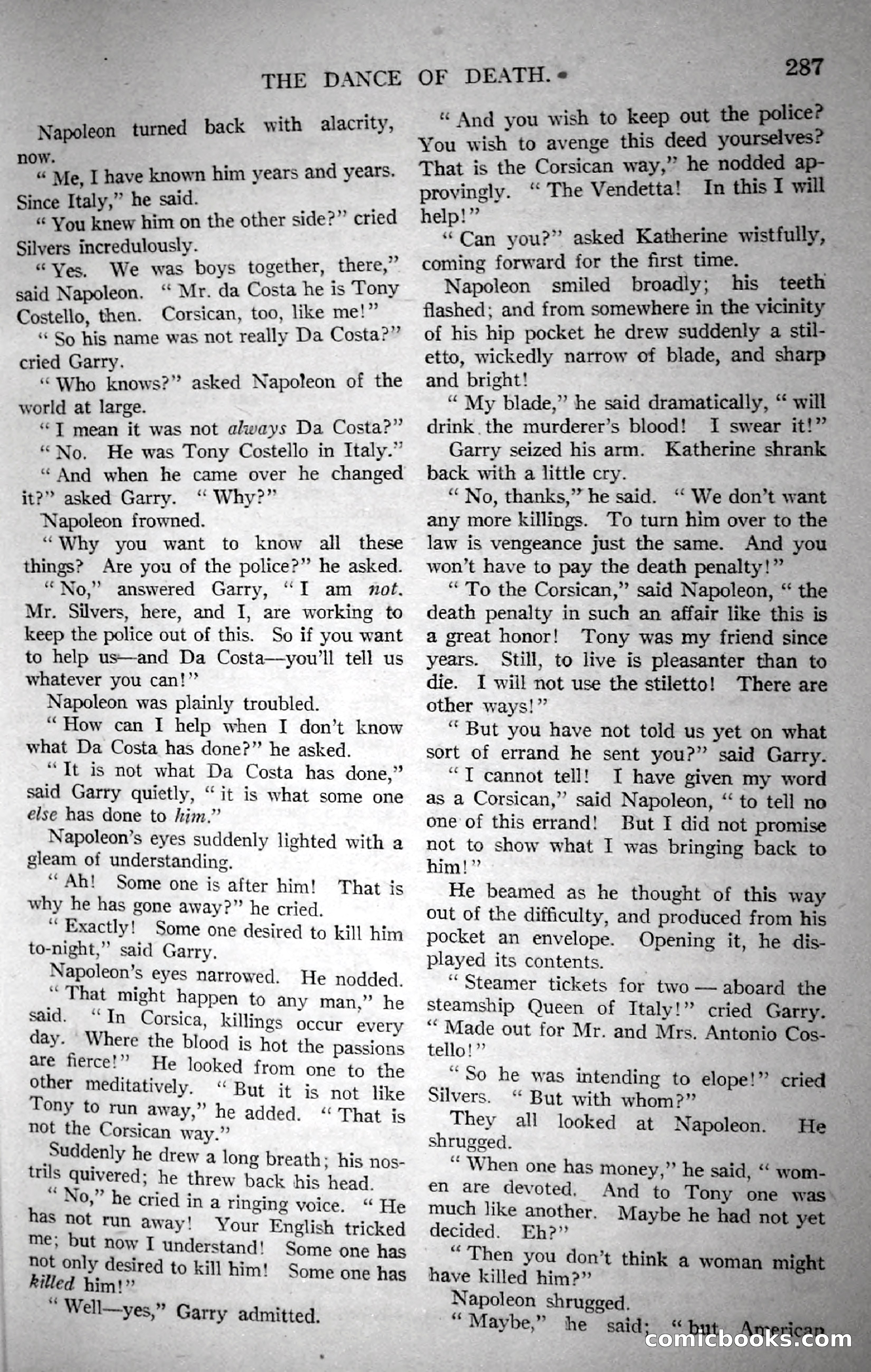 Argosy All-Story Weekly, November 18, 1922 — page 137 of 176