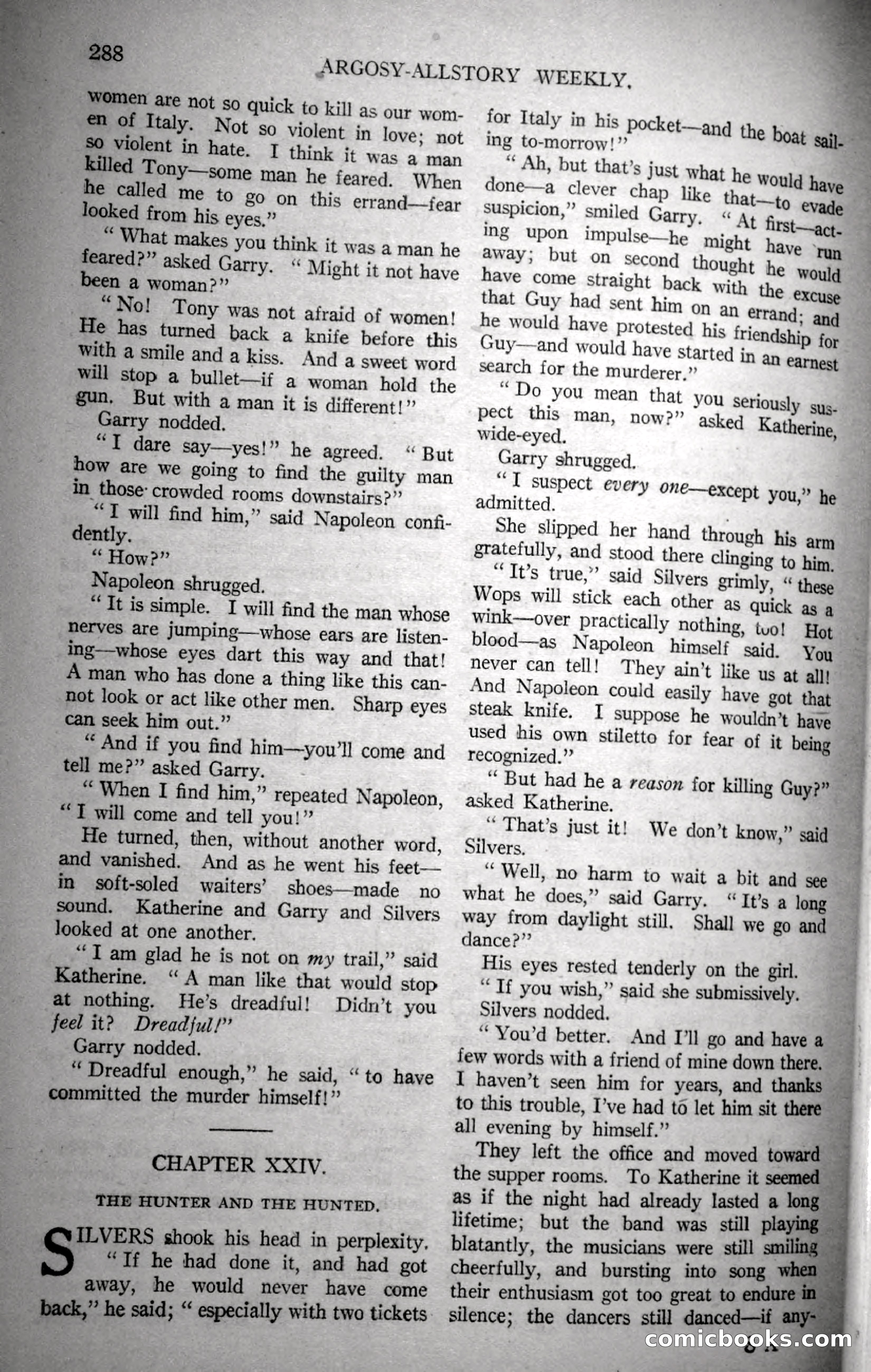 Argosy All-Story Weekly, November 18, 1922 — page 138 of 176