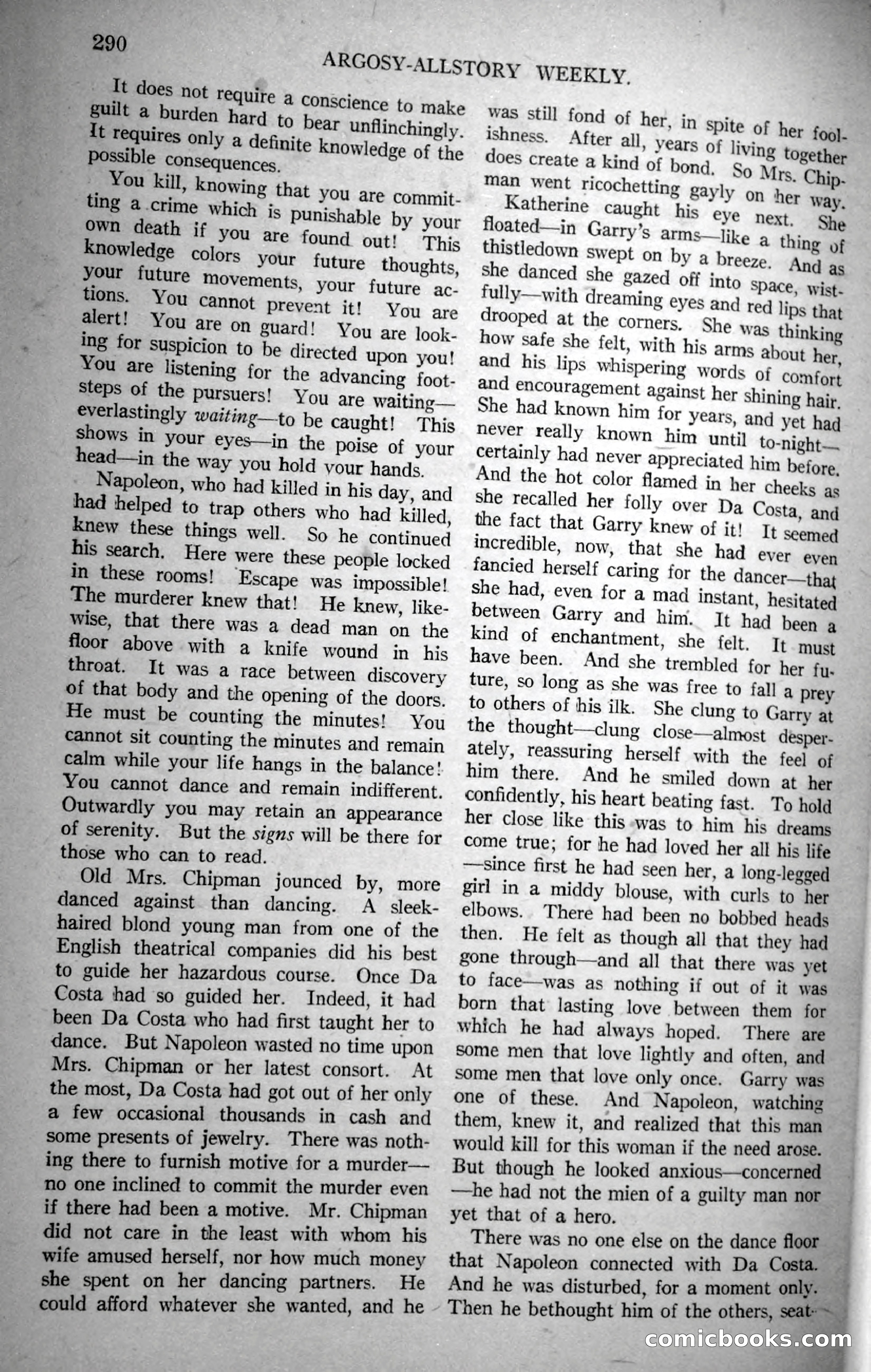 Argosy All-Story Weekly, November 18, 1922 — page 140 of 176