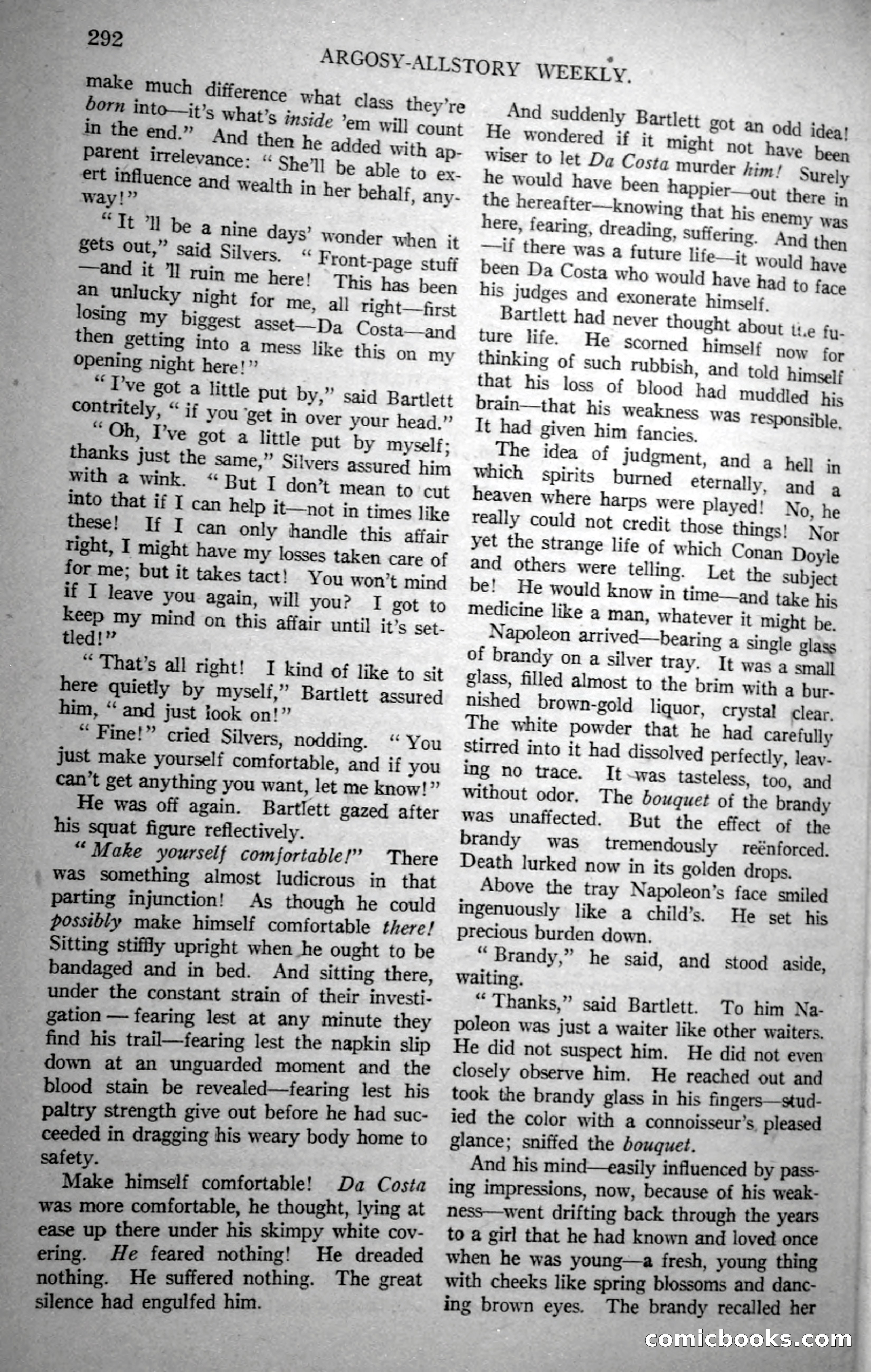Argosy All-Story Weekly, November 18, 1922 — page 142 of 176