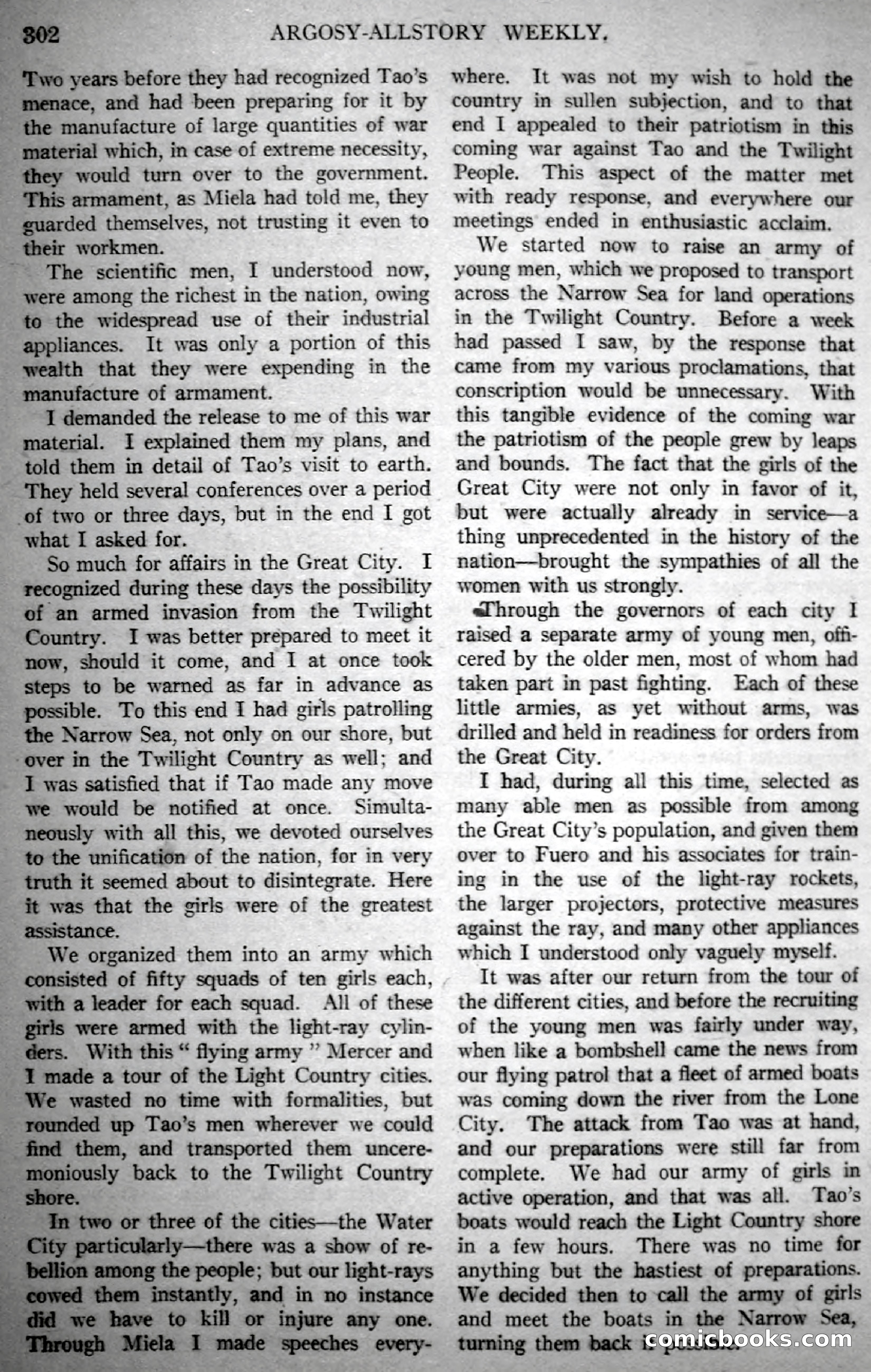 Argosy All-Story Weekly, November 18, 1922 — page 152 of 176