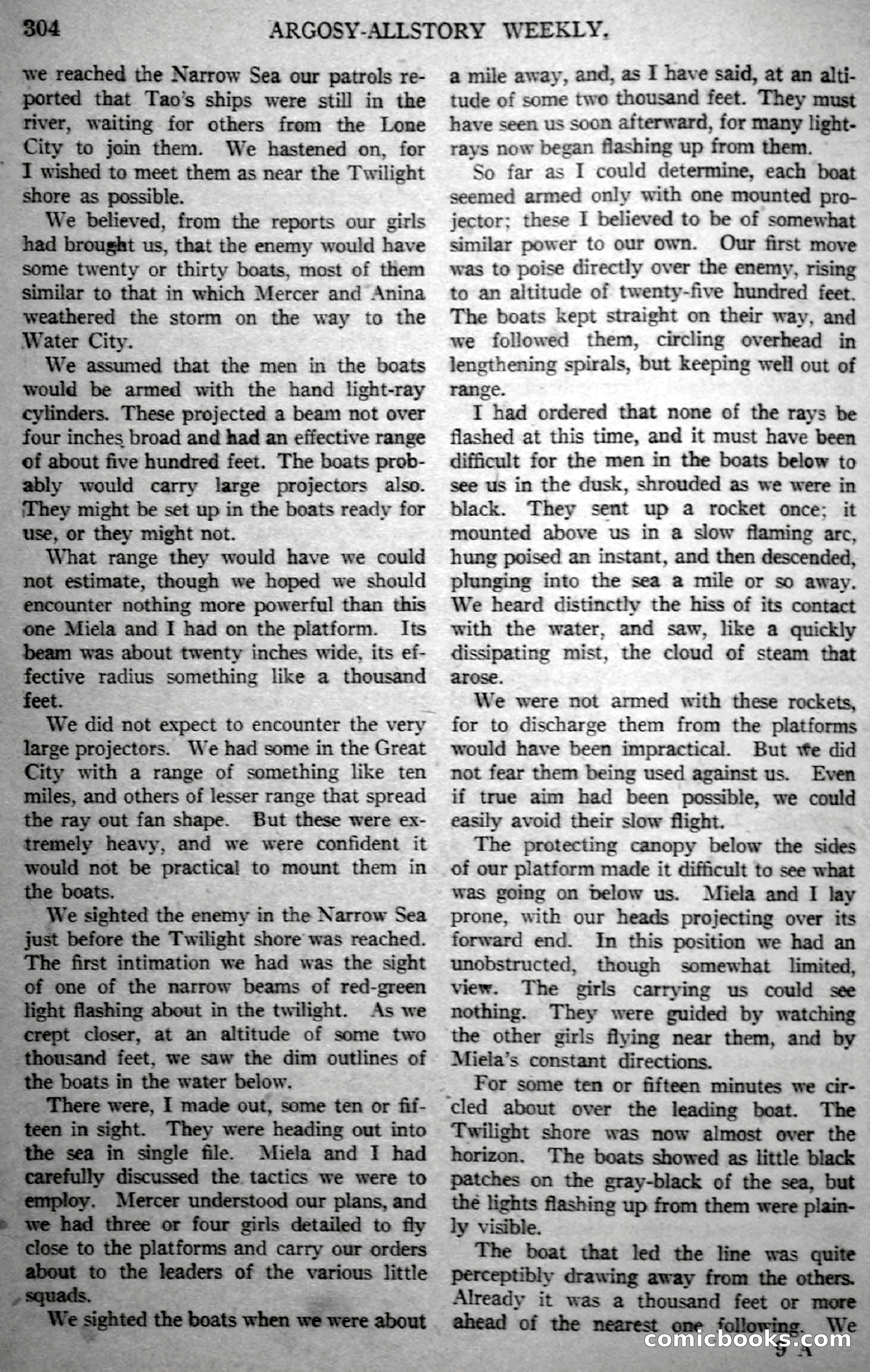 Argosy All-Story Weekly, November 18, 1922 — page 154 of 176