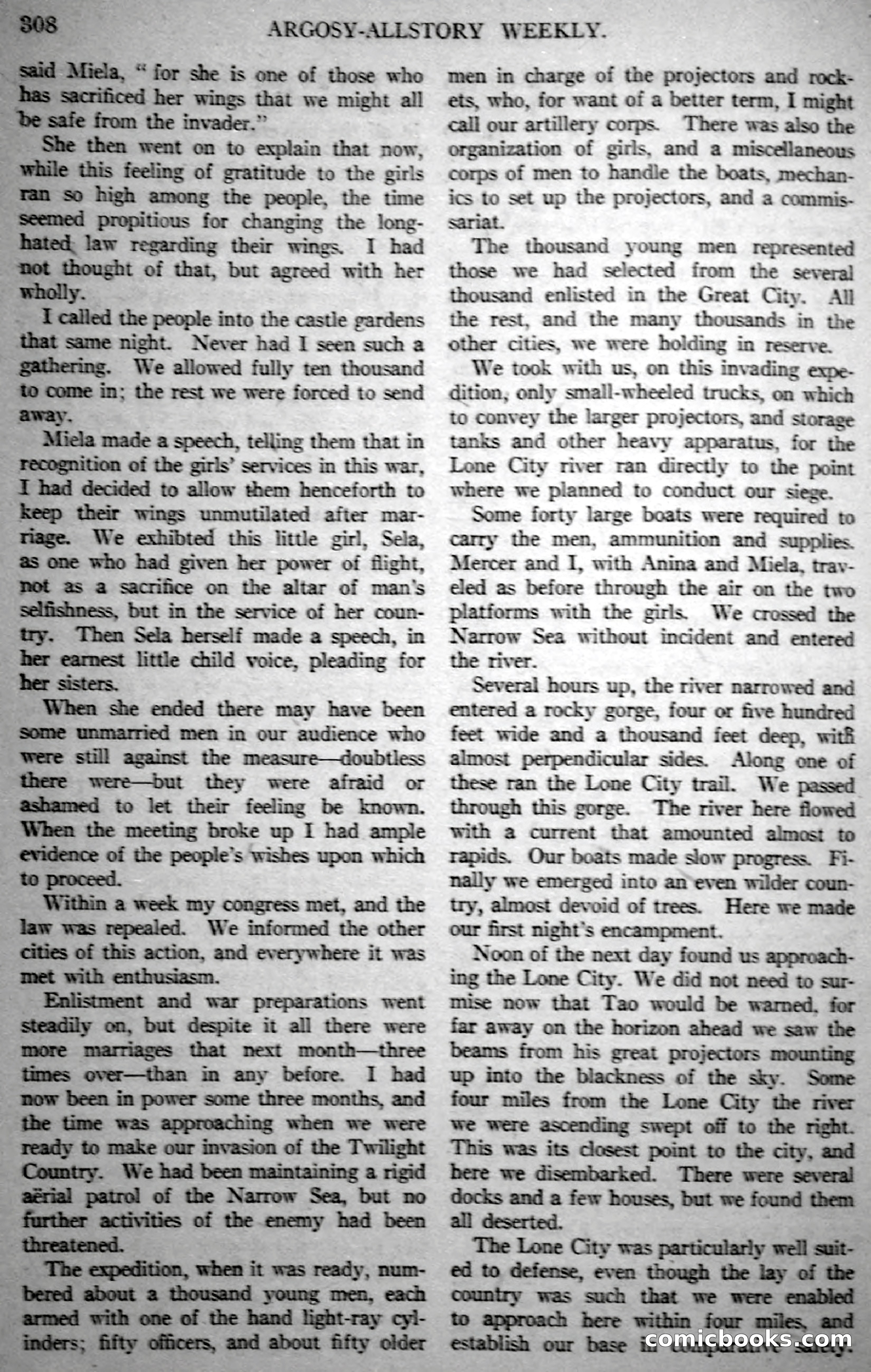 Argosy All-Story Weekly, November 18, 1922 — page 158 of 176